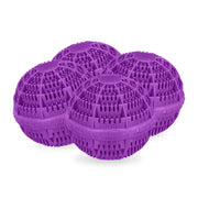 Waschball 4er-Set Lila von Relaxdays
