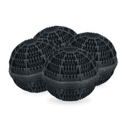 Waschball 4er-Set Schwarz von Relaxdays
