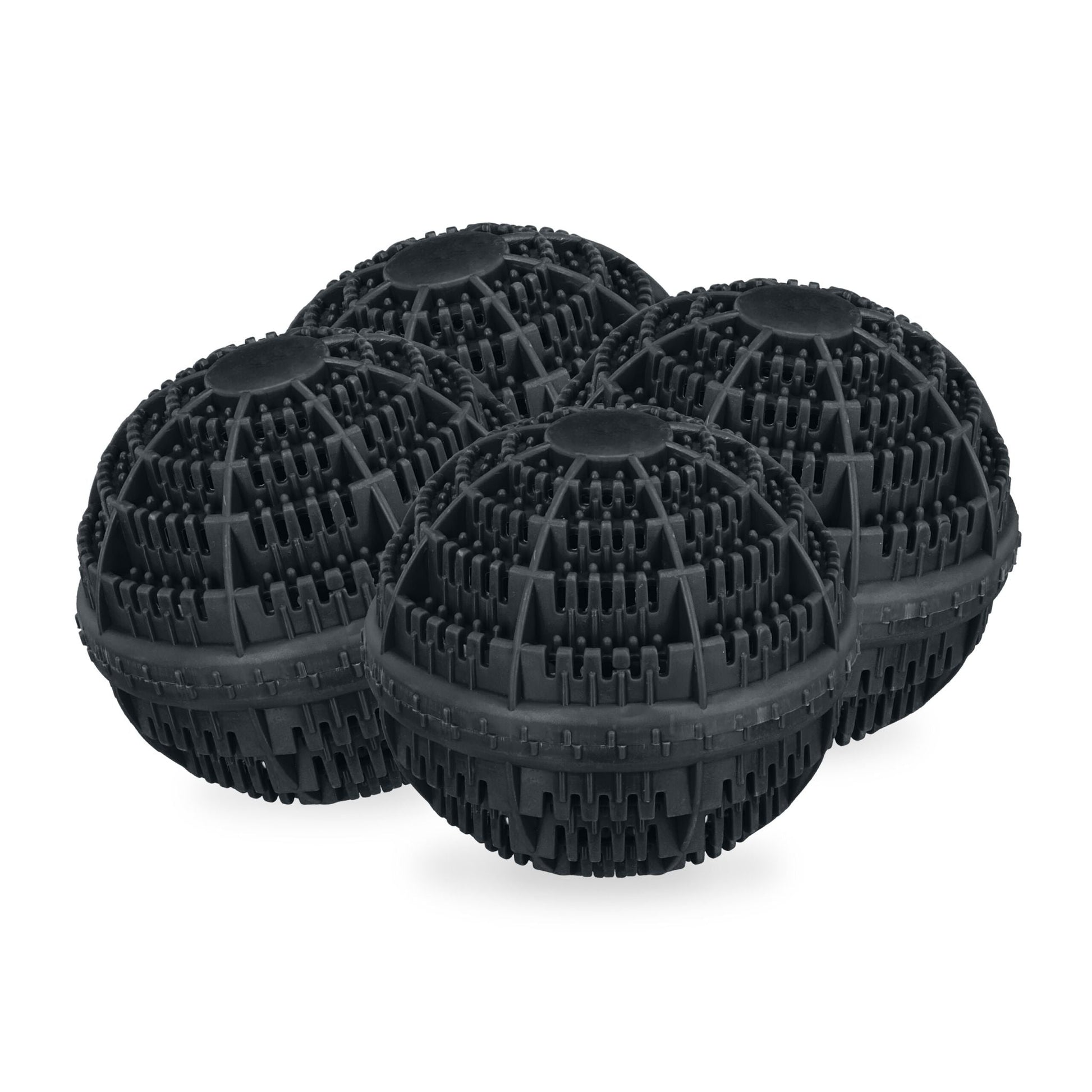 Waschball 4er-Set Schwarz von Relaxdays