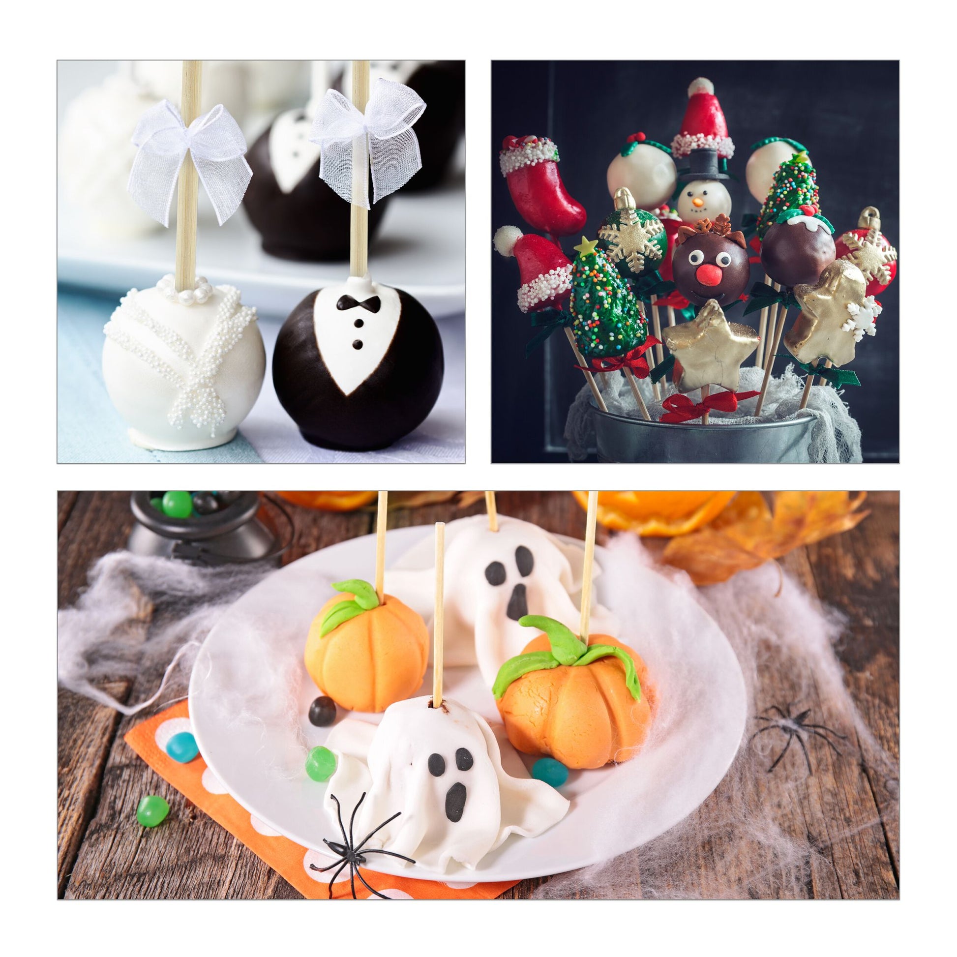 Cake Pop Stiele Bambus 1000er-Set Hellbraun von Relaxdays