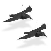 Taubenschreck Krähe 2er-Set Schwarz von Relaxdays