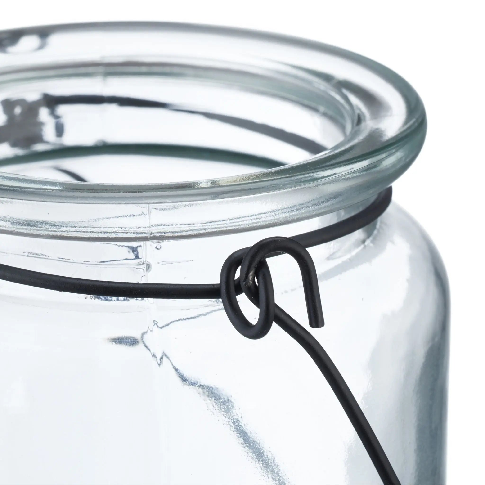 Windlicht Glas 12er-Set Schwarz-Transparent von Relaxdays