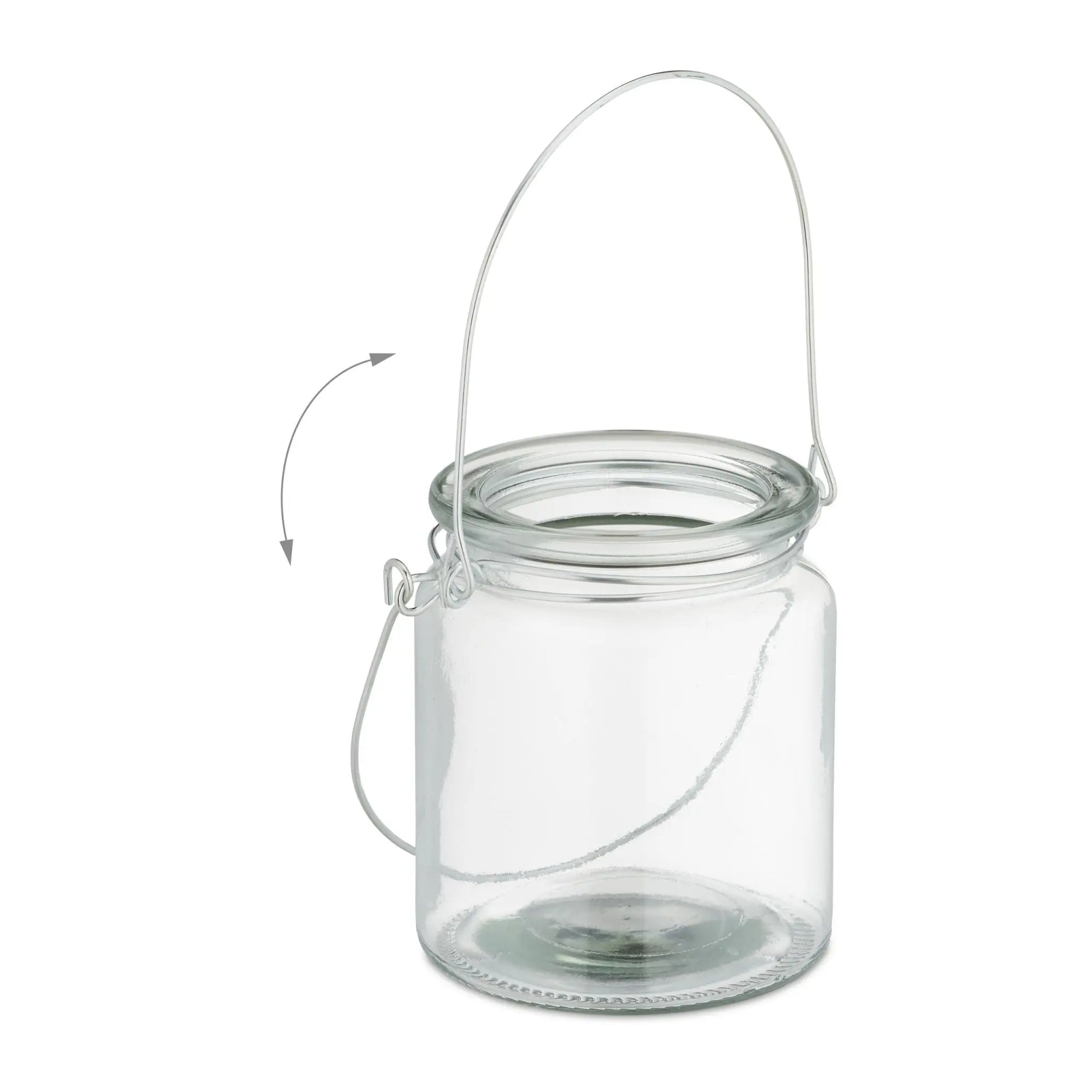 Windlicht Glas 12er-Set Silber-Transparent von Relaxdays