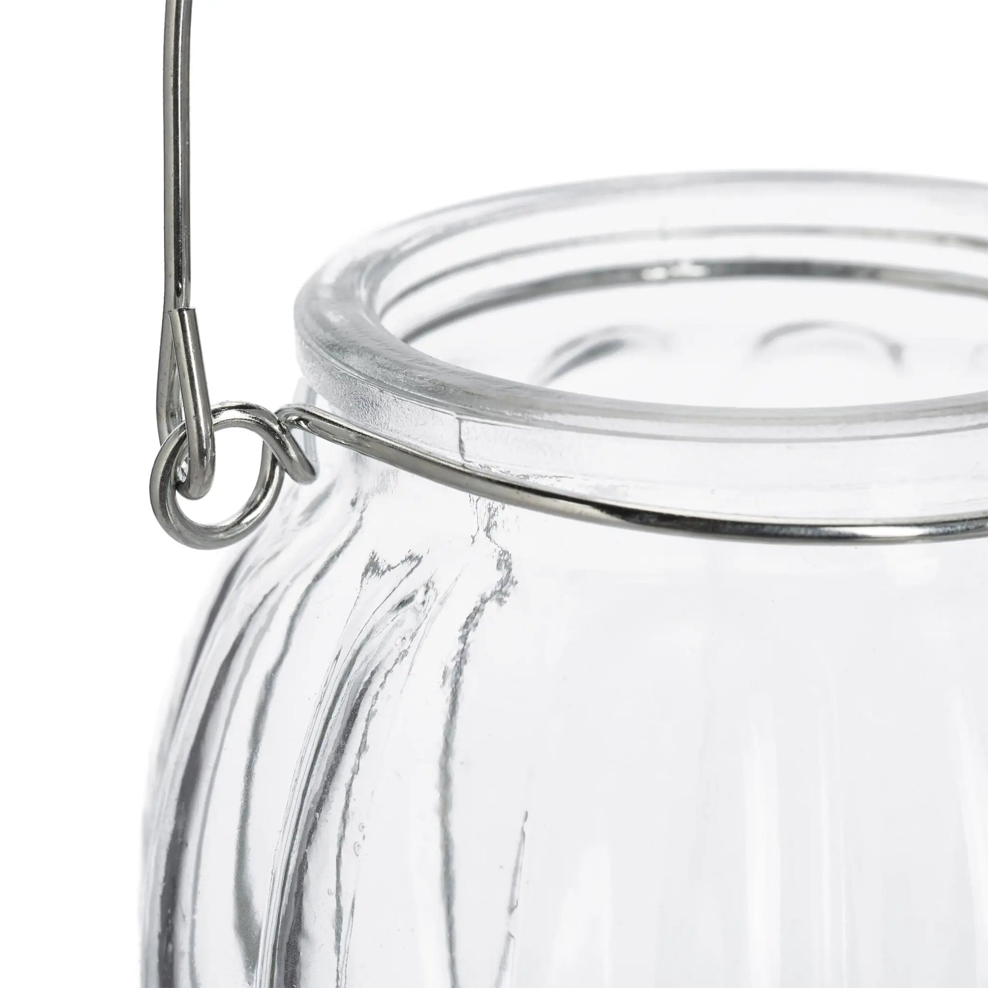 Windlicht Glas 12er-Set Silber-Transparent von Relaxdays