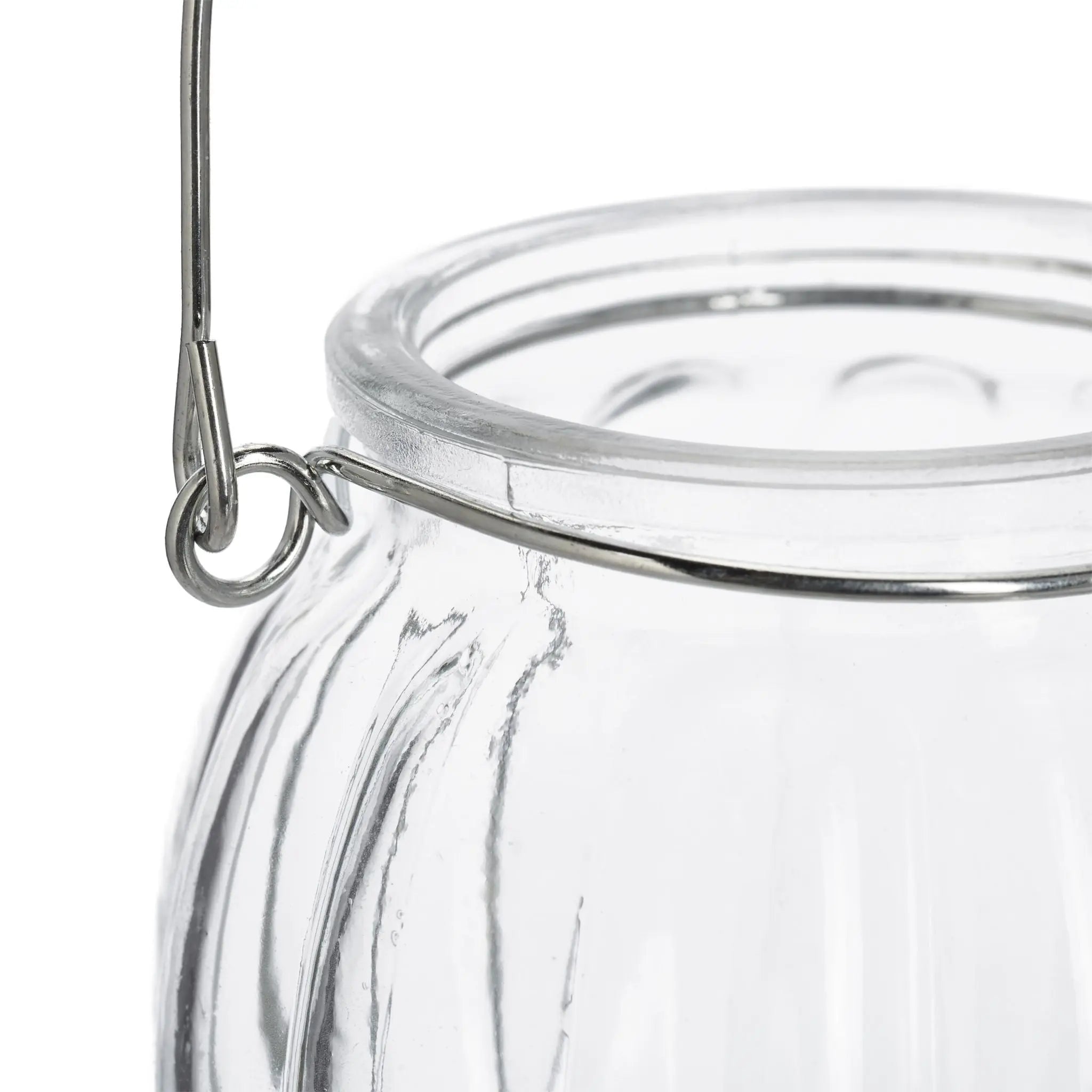 Windlicht Glas 12er-Set Silber-Transparent von Relaxdays