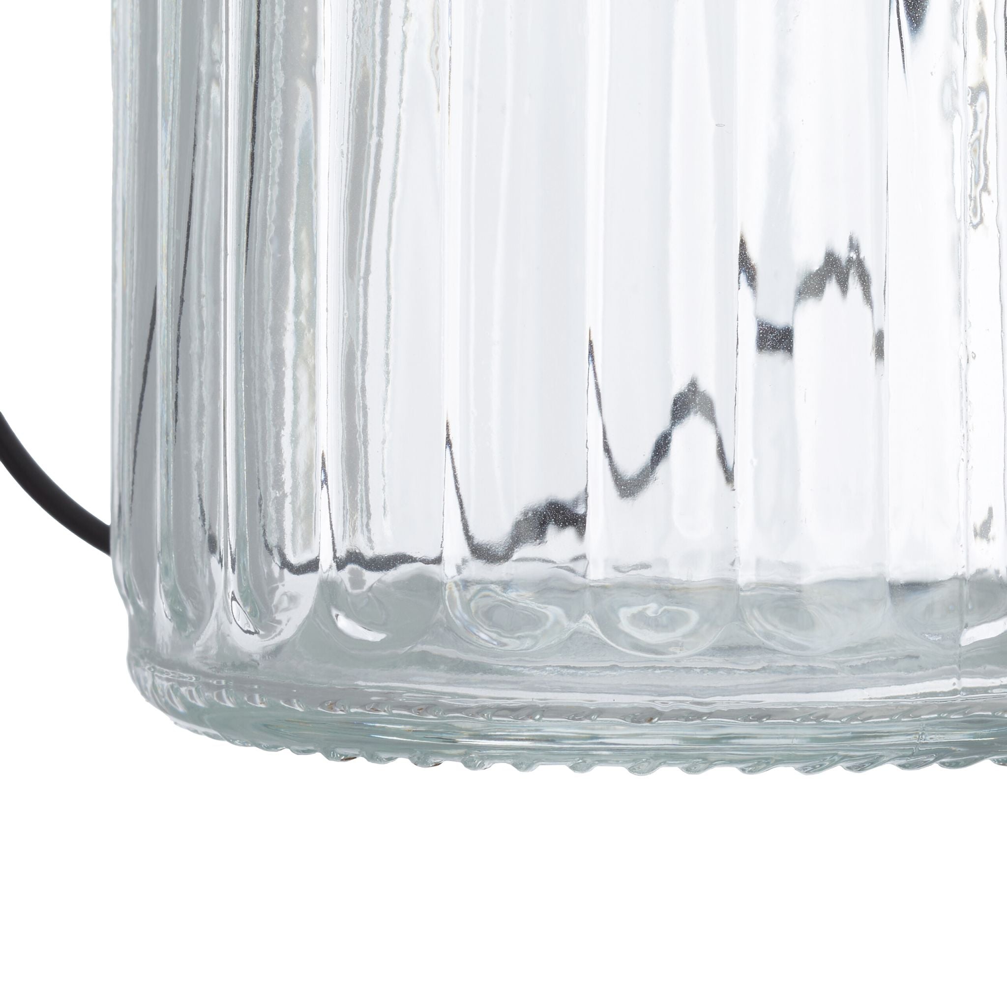 Transparentes Windlicht 12er-Set Schwarz-Transparent von Relaxdays