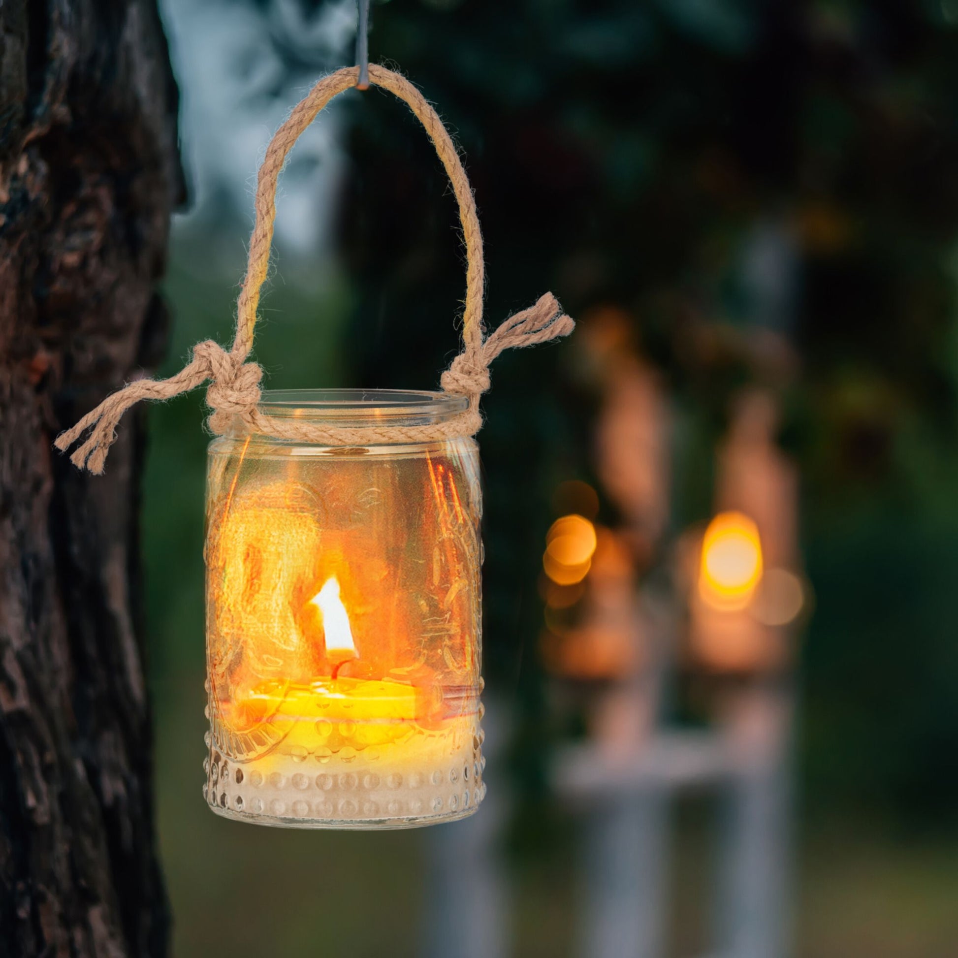 Vintage Windlicht 12er-Set Hellbraun-Transparent von Relaxdays