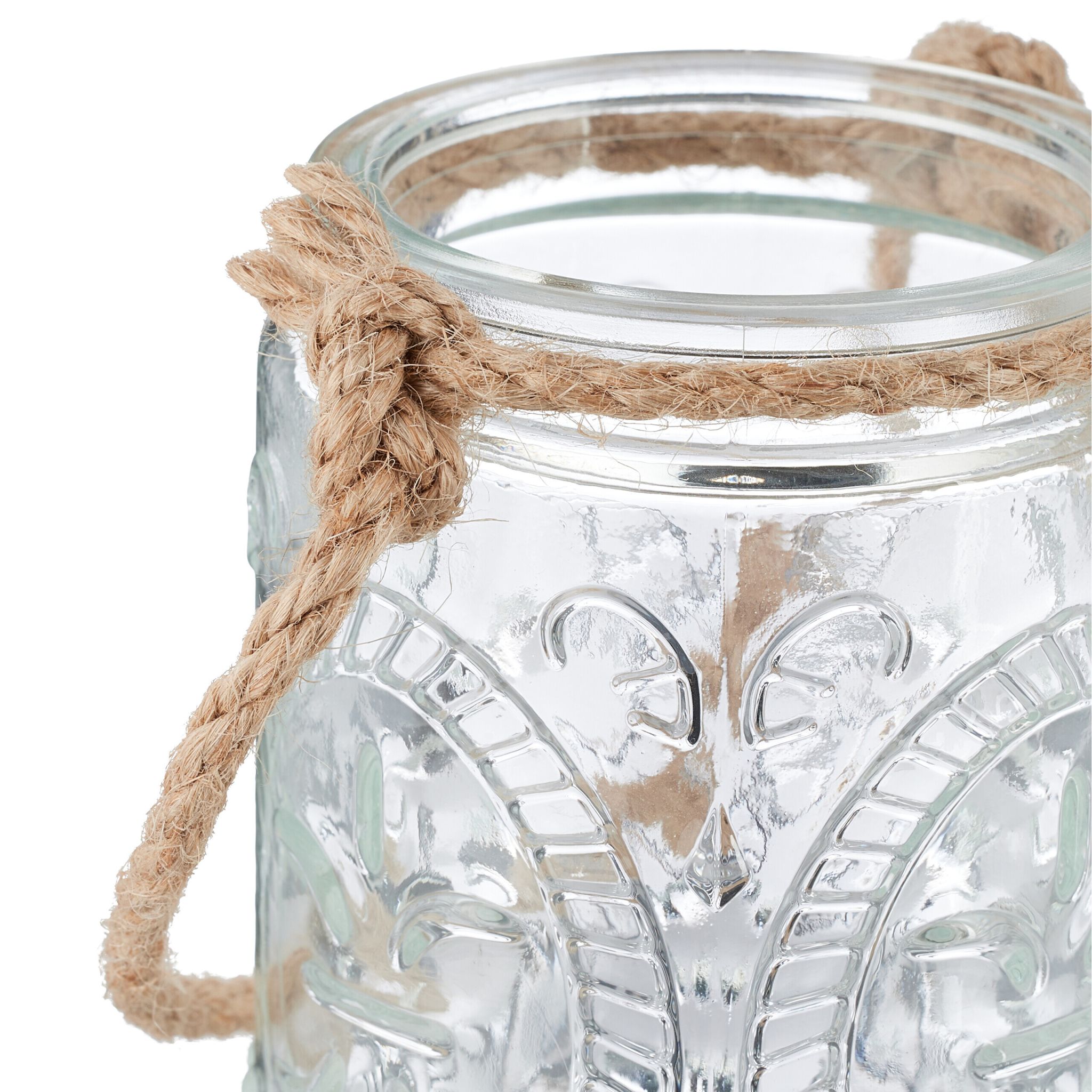 Vintage Windlicht 12er-Set Hellbraun-Transparent von Relaxdays