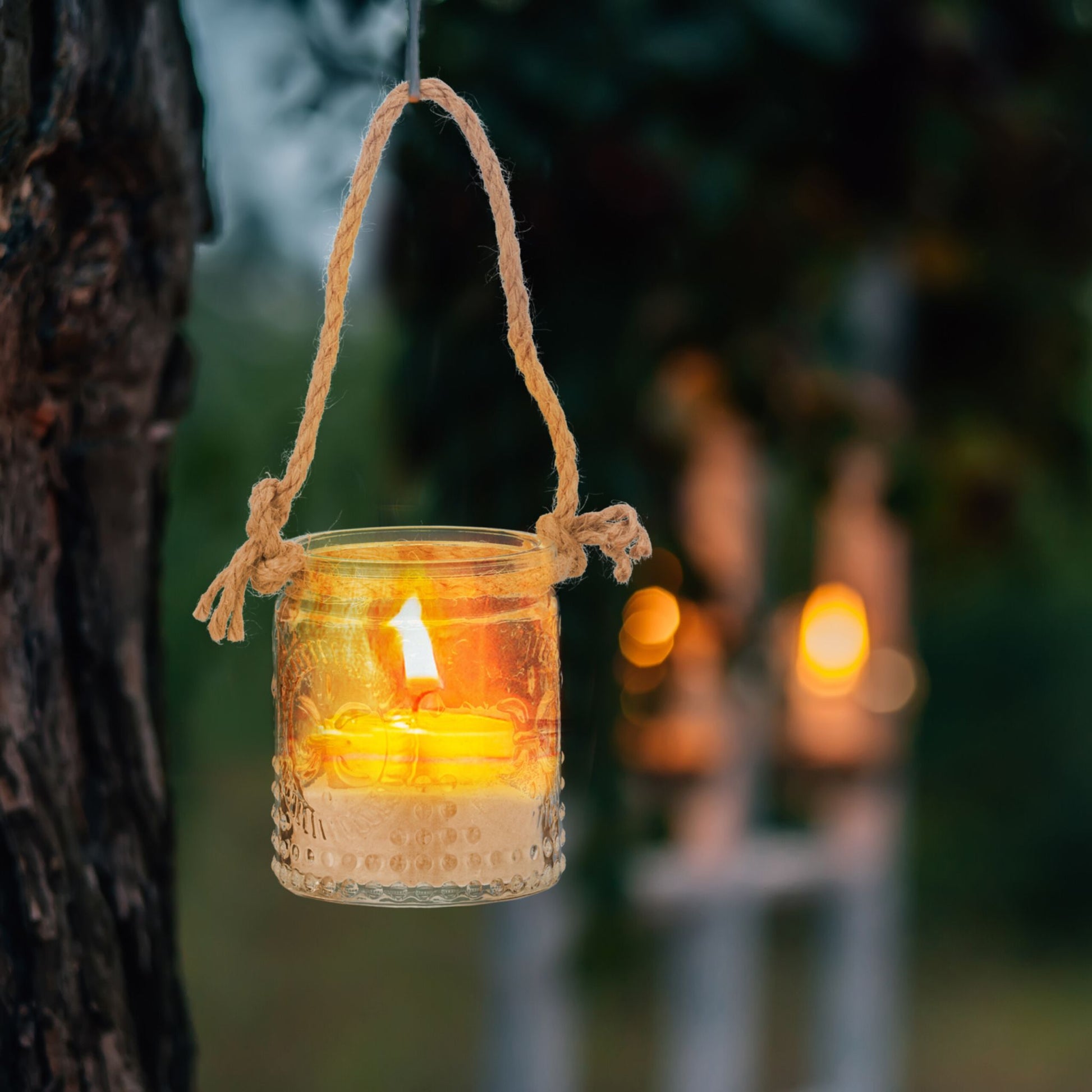 Vintage Windlicht 12er-Set Hellbraun-Transparent von Relaxdays