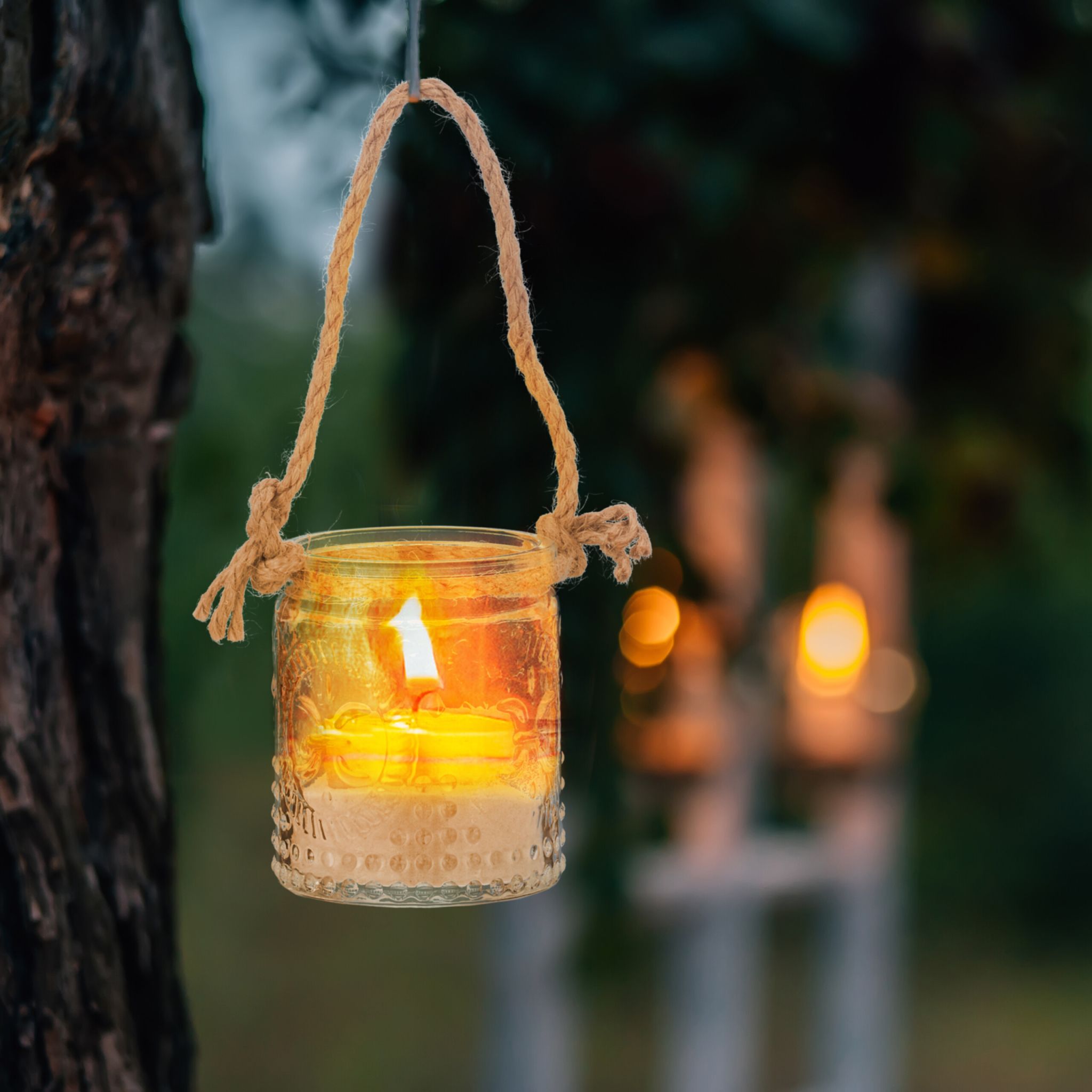 Vintage Windlicht 12er-Set Hellbraun-Transparent von Relaxdays