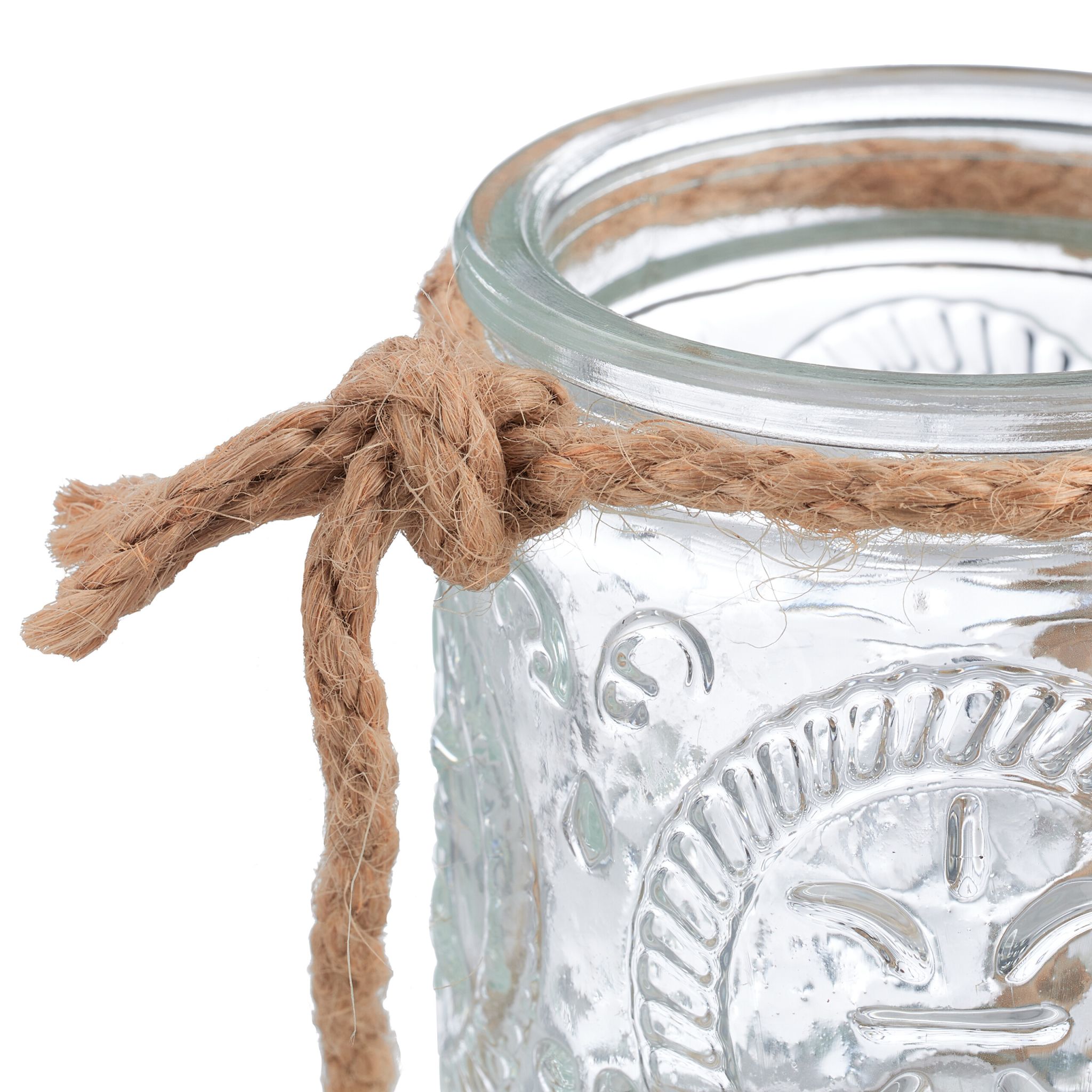 Vintage Windlicht 12er-Set Hellbraun-Transparent von Relaxdays