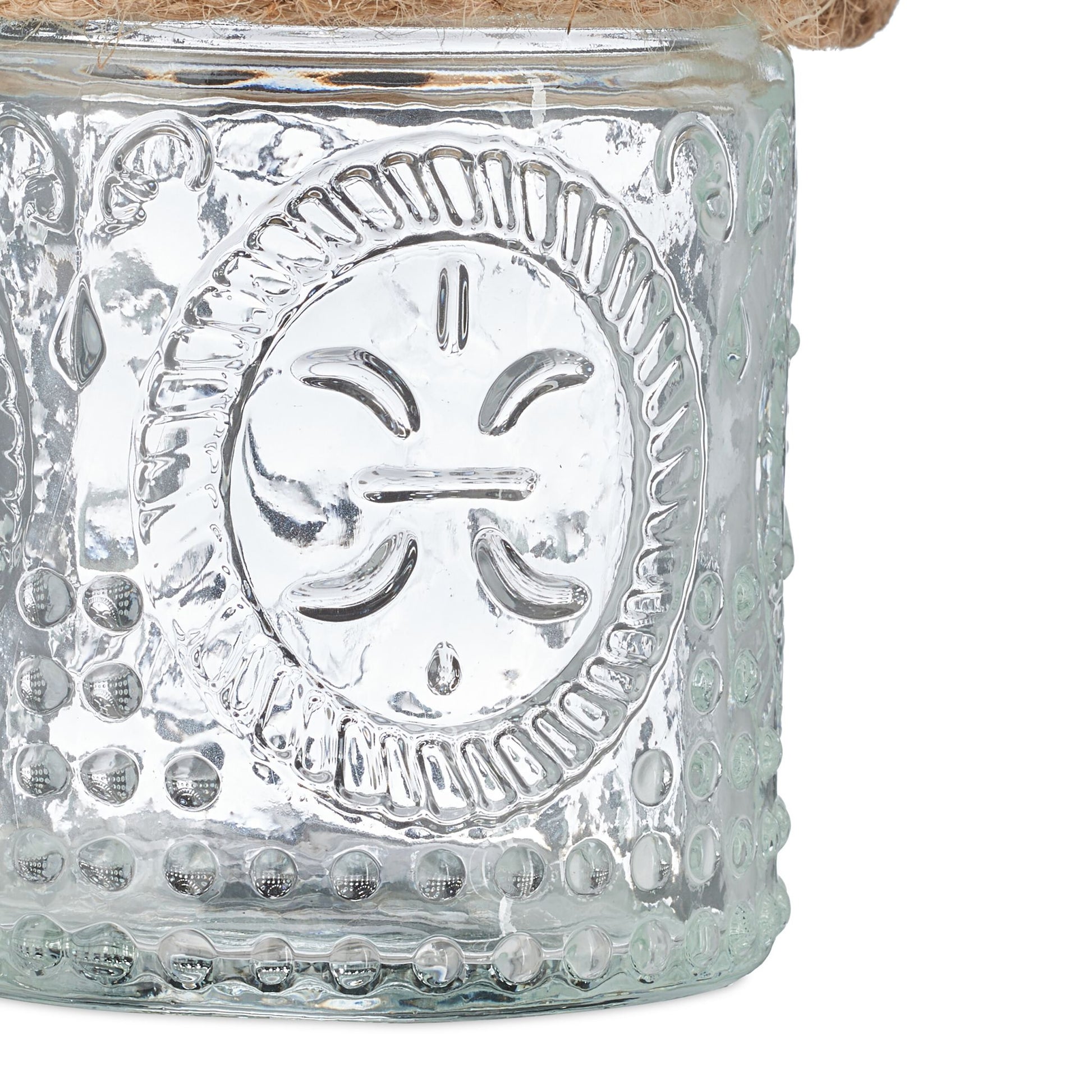 Vintage Windlicht 12er-Set Hellbraun-Transparent von Relaxdays
