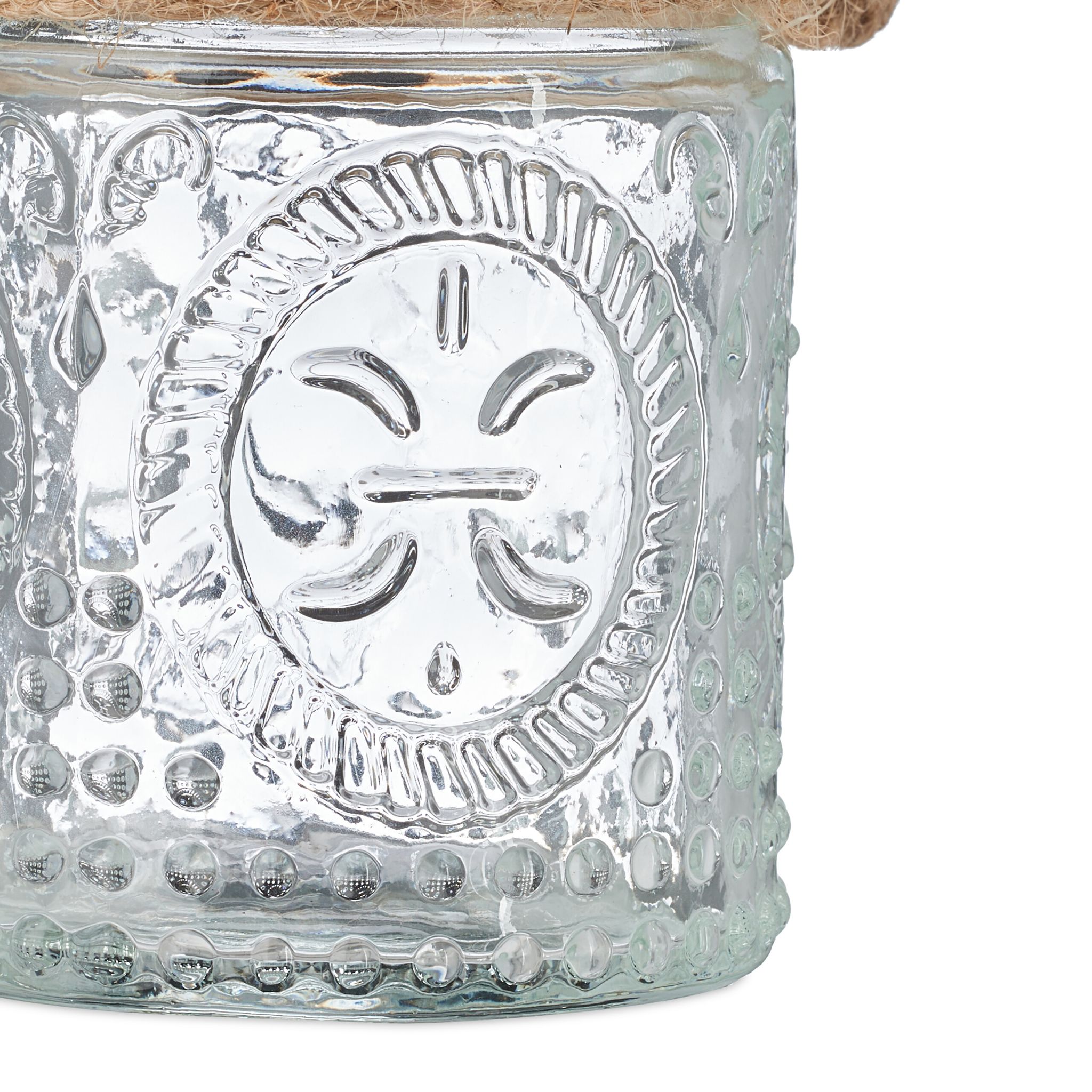Vintage Windlicht 12er-Set Hellbraun-Transparent von Relaxdays