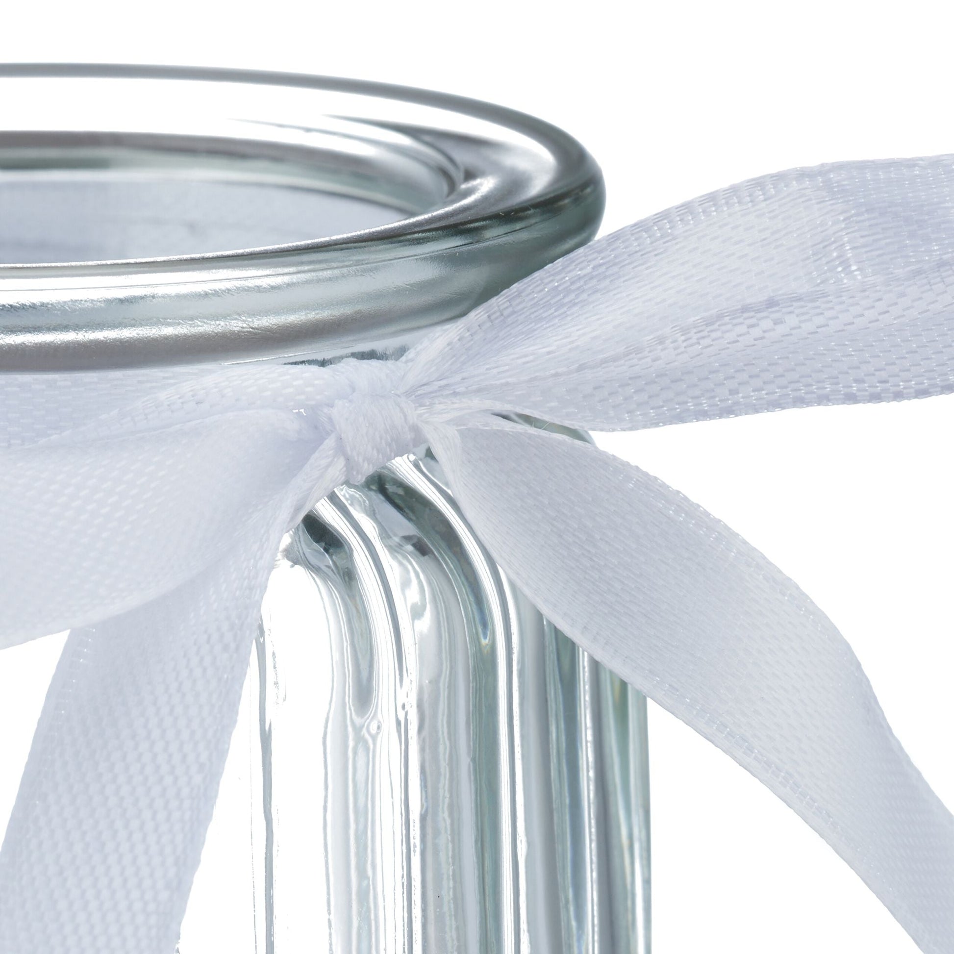 Windlicht 12er-Set Weiss-Transparent von Relaxdays