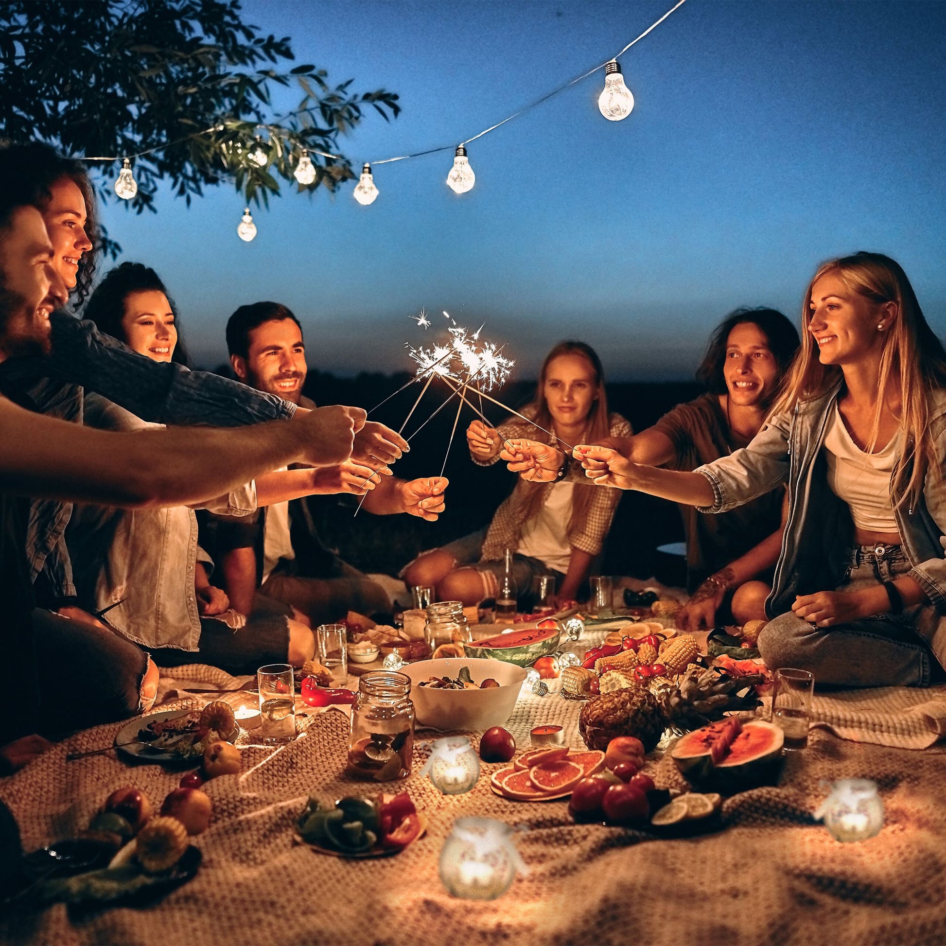 Windlicht 12er-Set Weiss-Transparent von Relaxdays