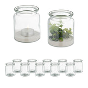 Windlicht 12er-Set Transparent von Relaxdays