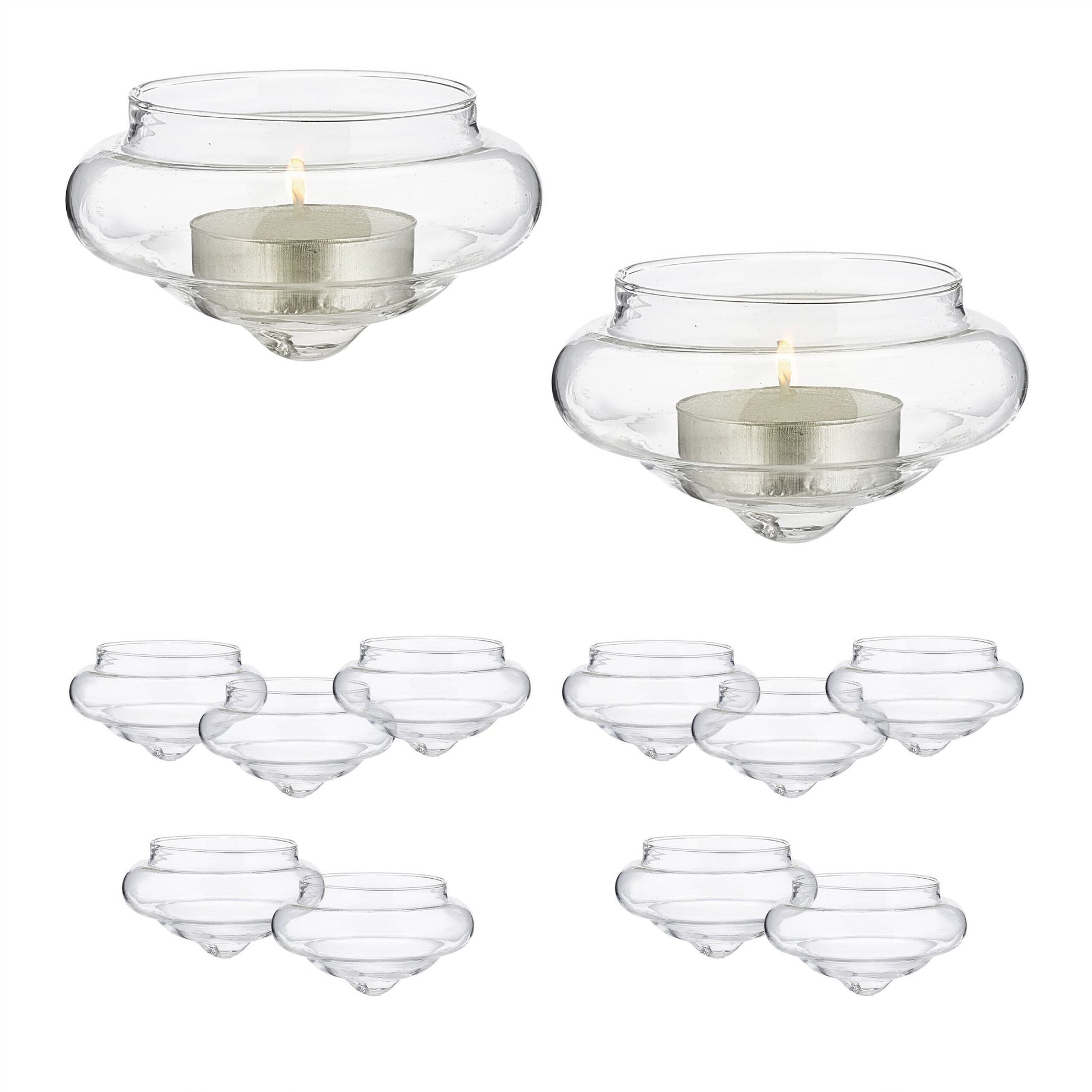 Schwimmwindlicht 12er-Set Transparent von Relaxdays