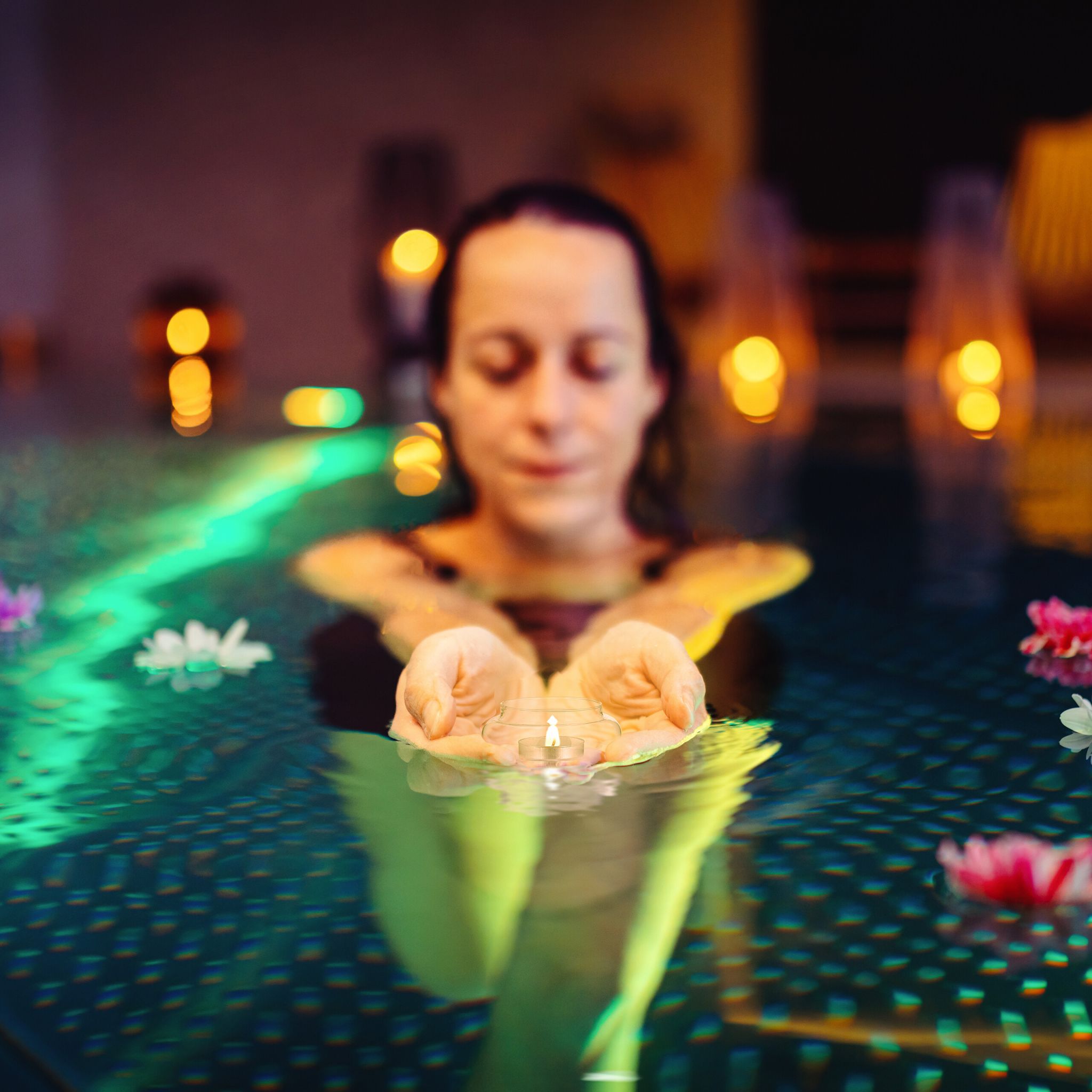 Schwimmwindlicht 12er-Set Transparent von Relaxdays