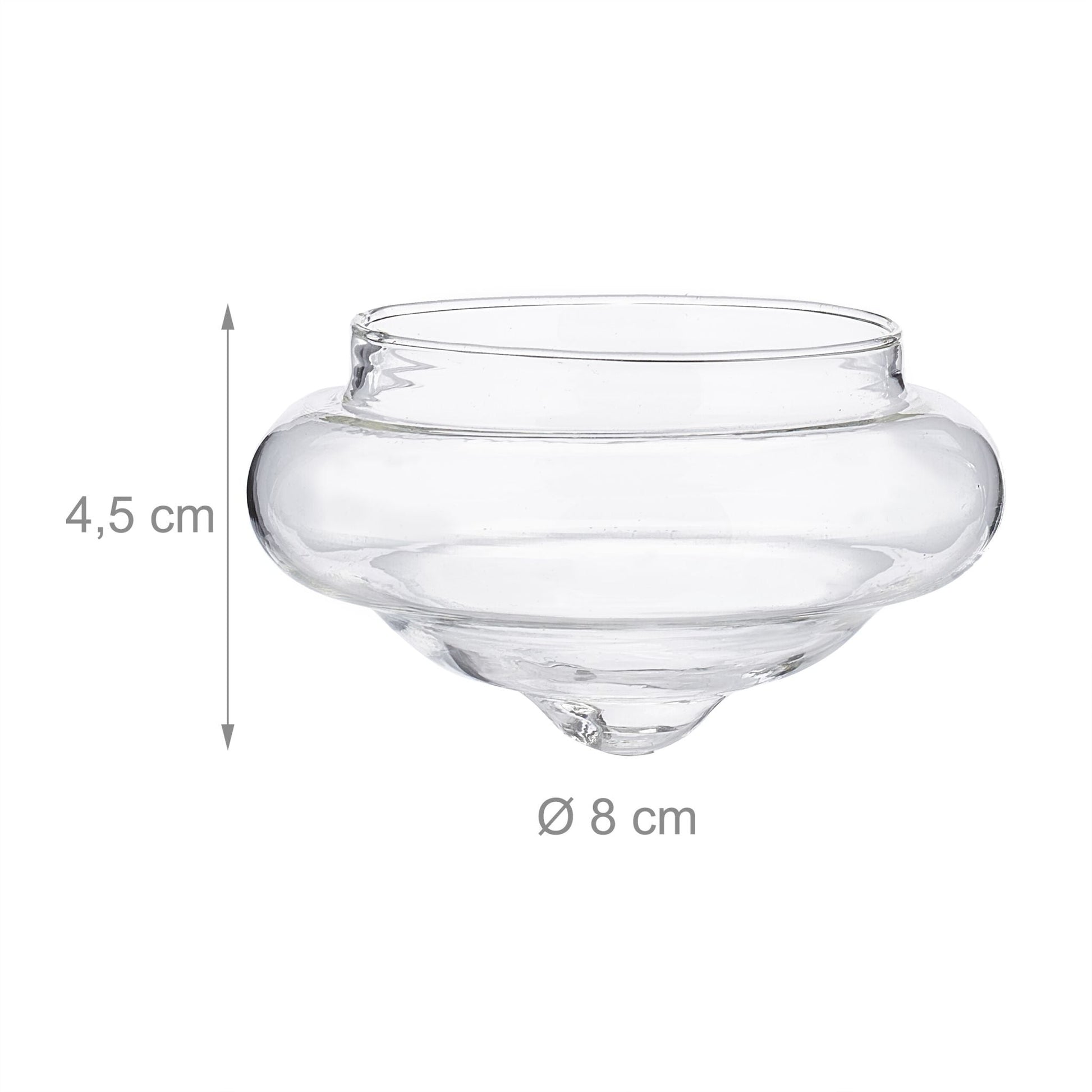 Schwimmwindlicht 12er-Set Transparent von Relaxdays