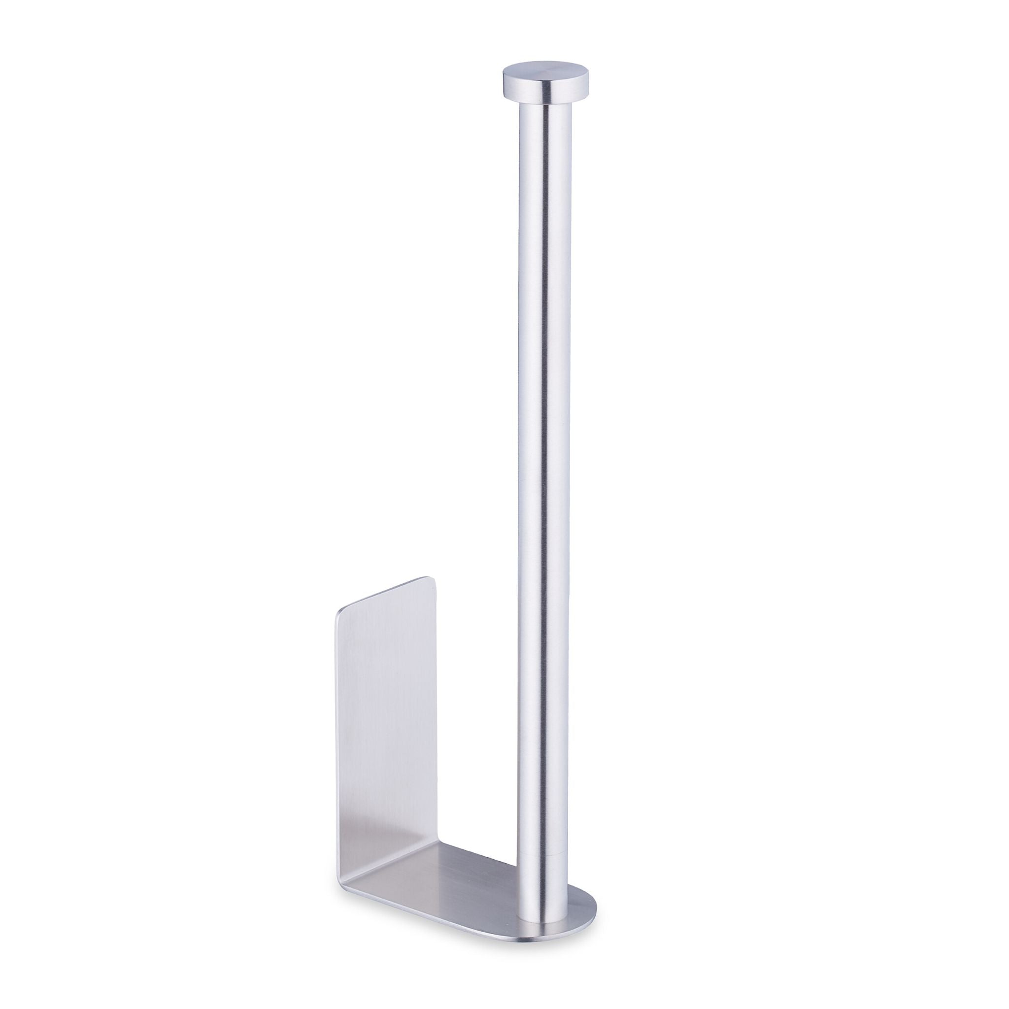 Selbstklebender Ersatzrollenhalter Silber von Relaxdays