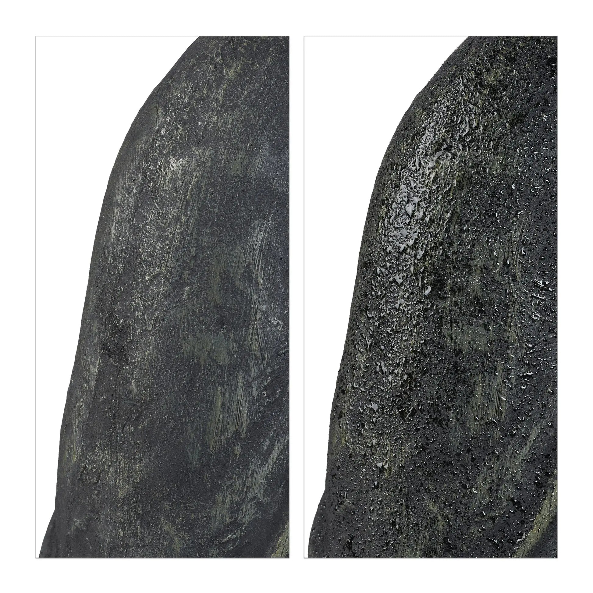 Buddha Figur 70cm Anthrazit von Relaxdays