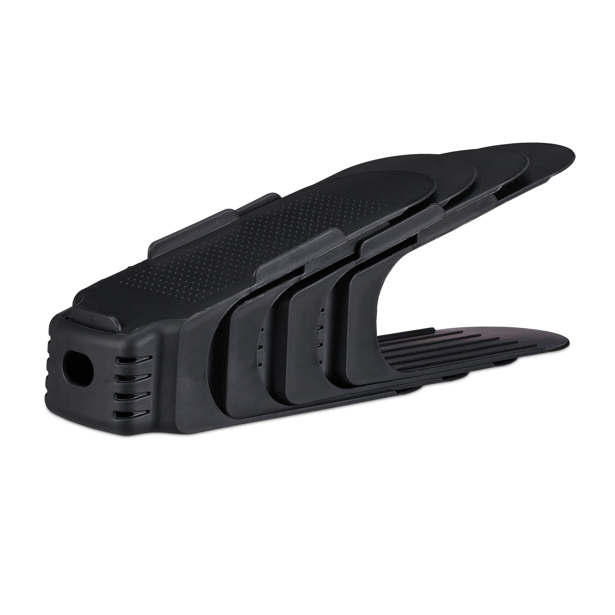 Schuhstapler 20er-Set Schwarz von Relaxdays