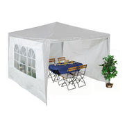 Pavillon Seitenteile 3er-Set Weiss-Transparent von Relaxdays