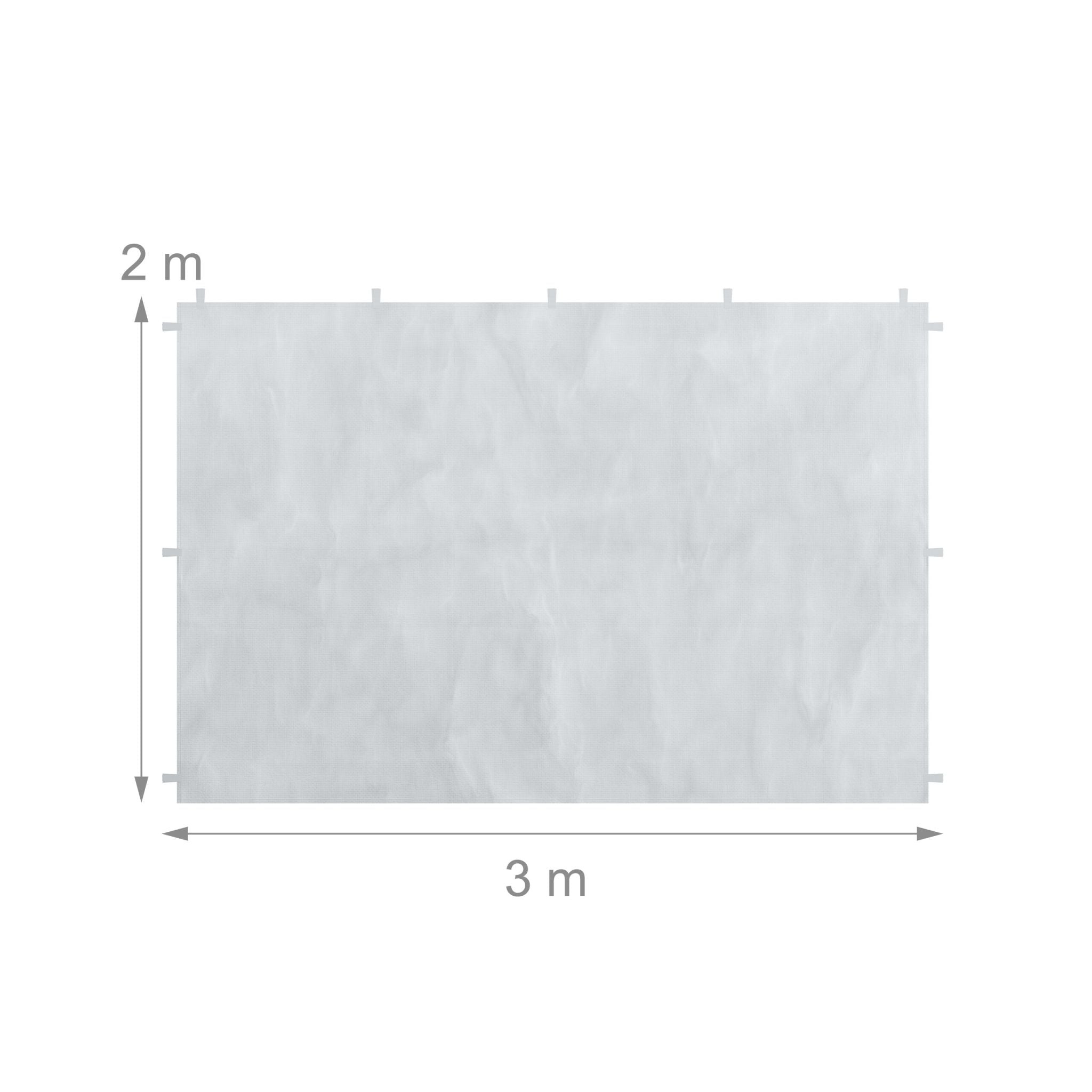 Pavillon Seitenteile 3er-Set Weiss-Transparent von Relaxdays