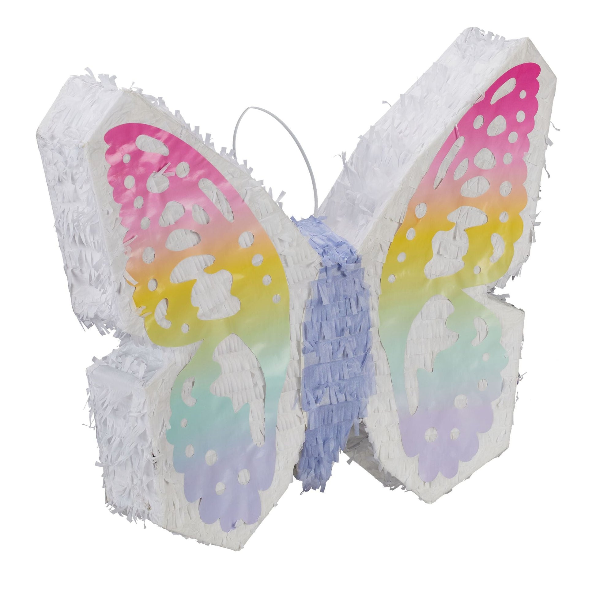 Pinata Schmetterling Weiss-Lila-Rosa von Relaxdays