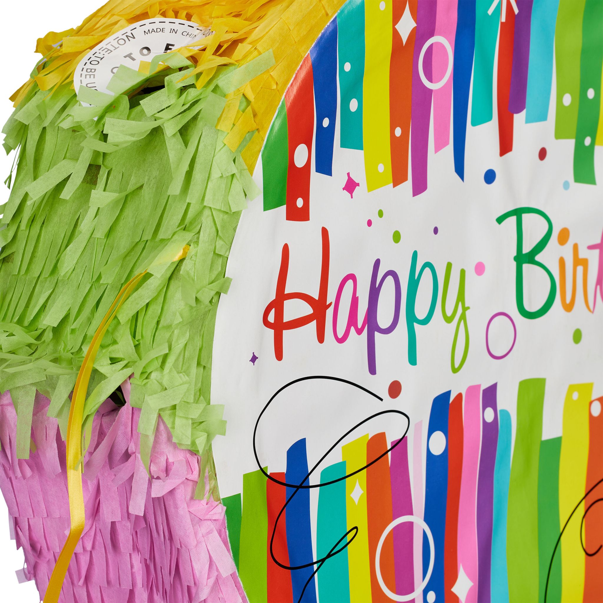 Pinata Geburtstag Blau-Grün-Rot von Relaxdays
