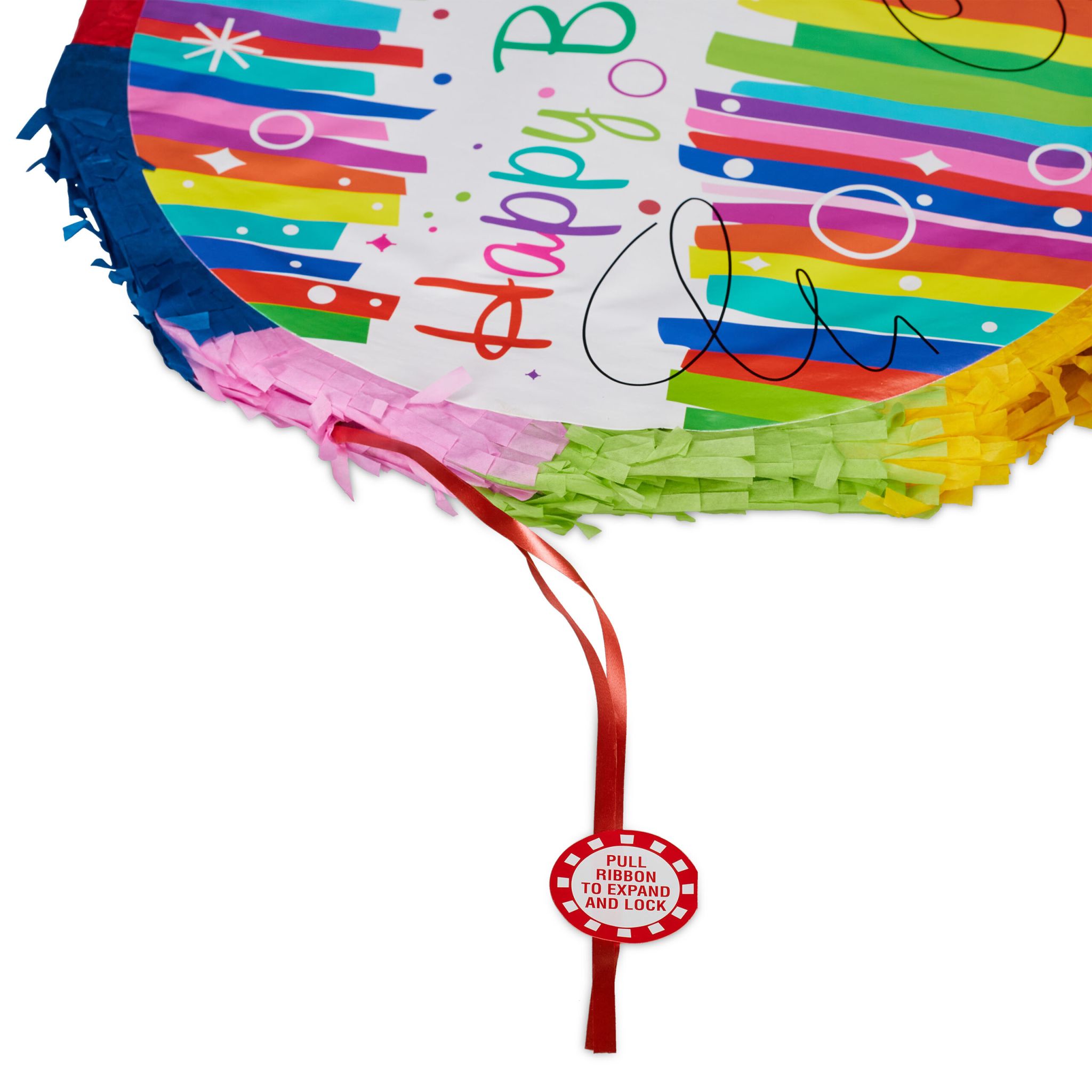 Pinata Geburtstag Blau-Grün-Rot von Relaxdays