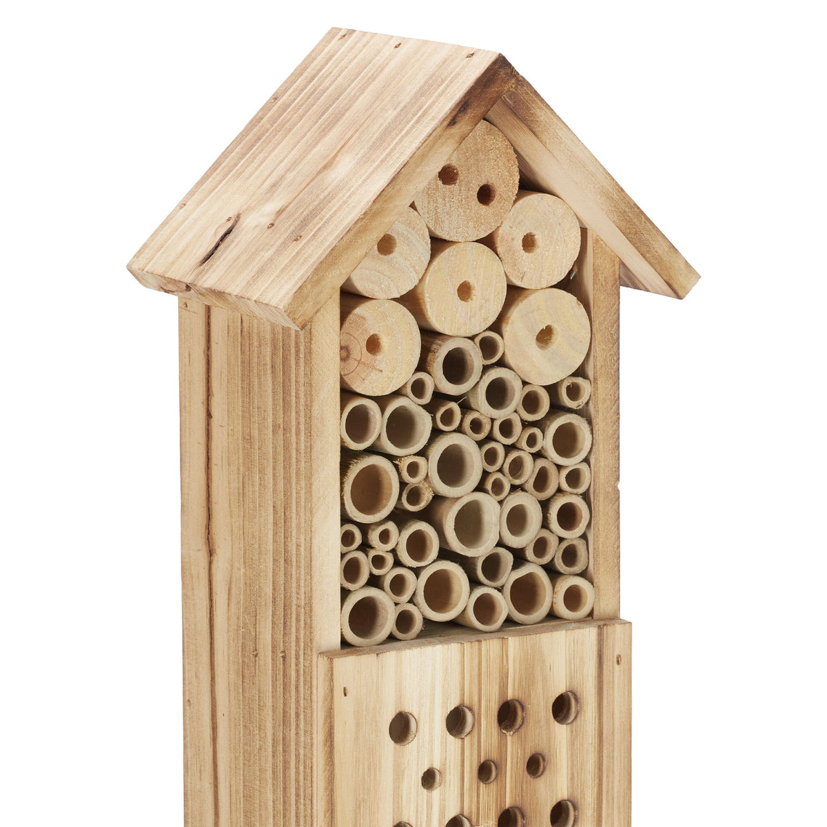 Insektenhotel mit Ständer Hellbraun von Relaxdays