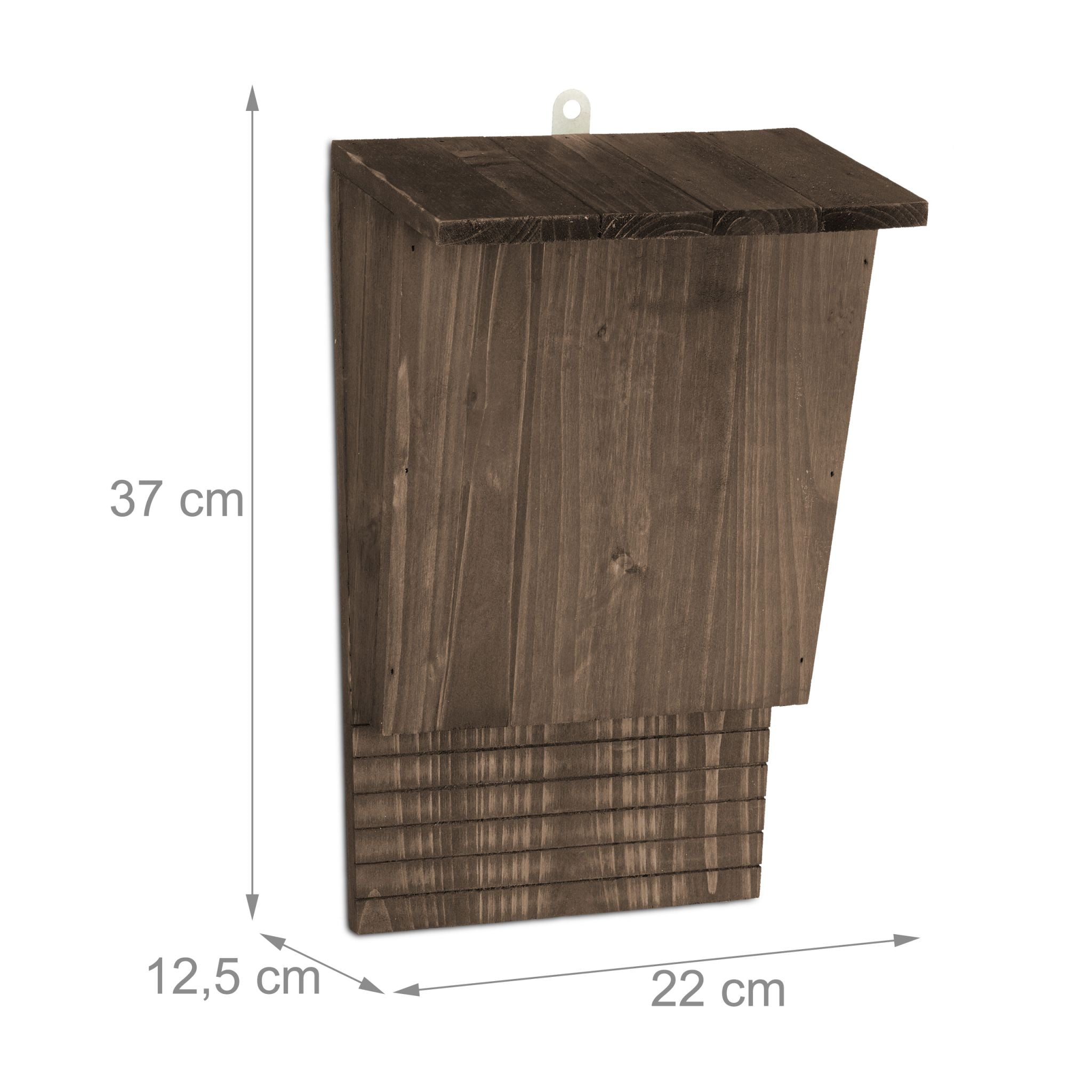Fledermauskasten Holz Braun von Relaxdays