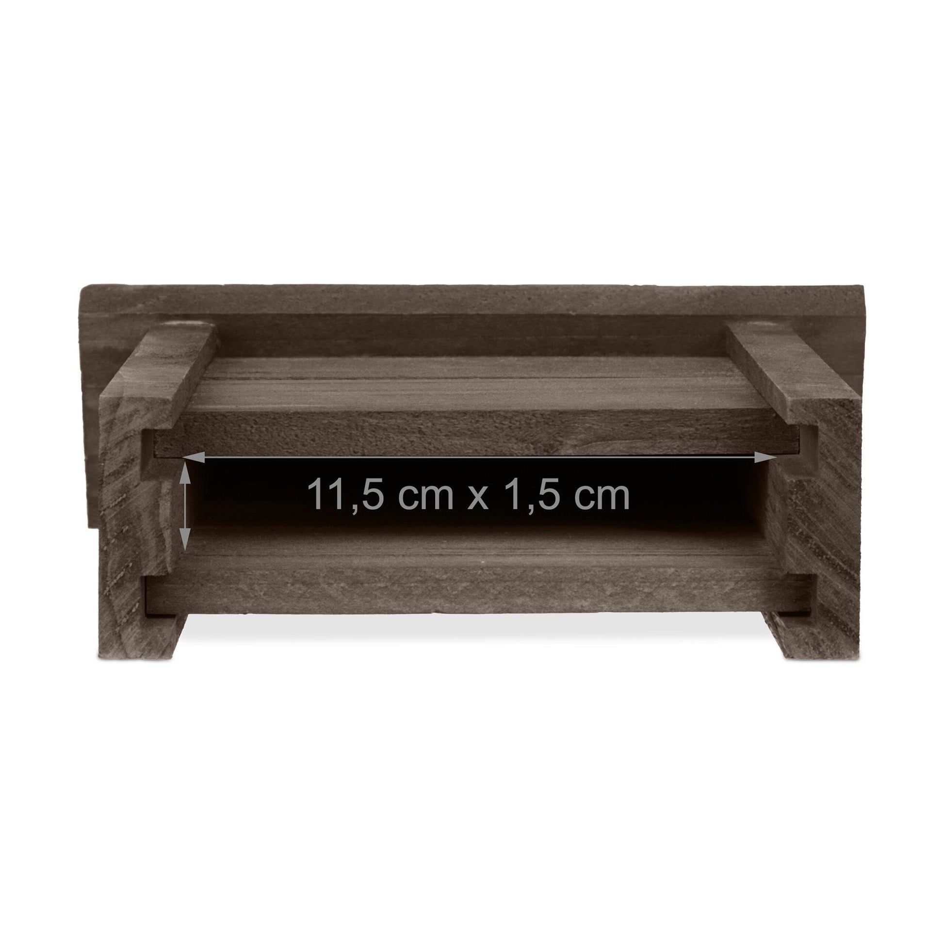 Fledermauskasten Holz Braun von Relaxdays
