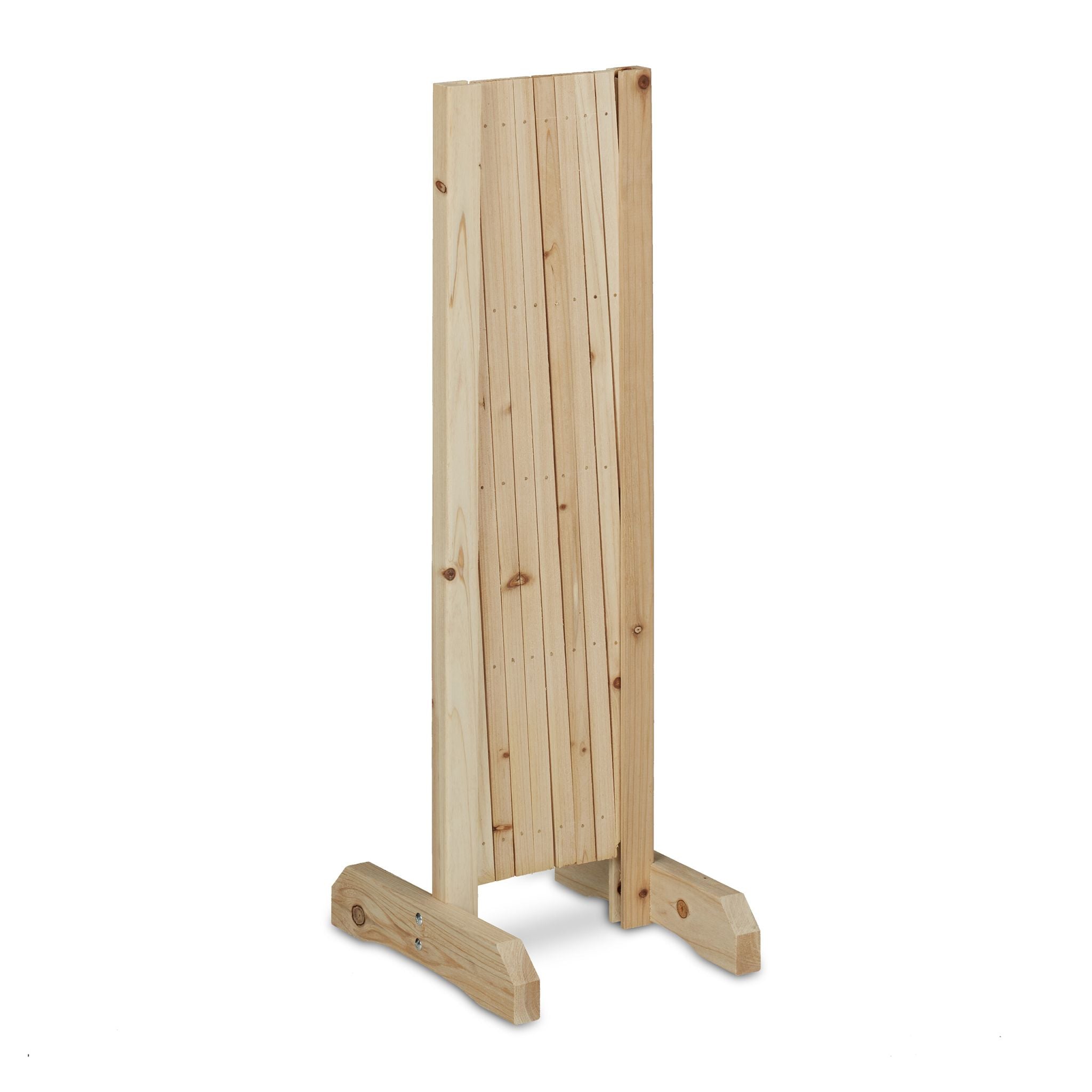 Ausziehbares Rankgitter Holz Hellbraun von Relaxdays
