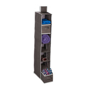 Hängeregal Kleiderschrank 7 Fächer Anthrazit-Weiss von Relaxdays