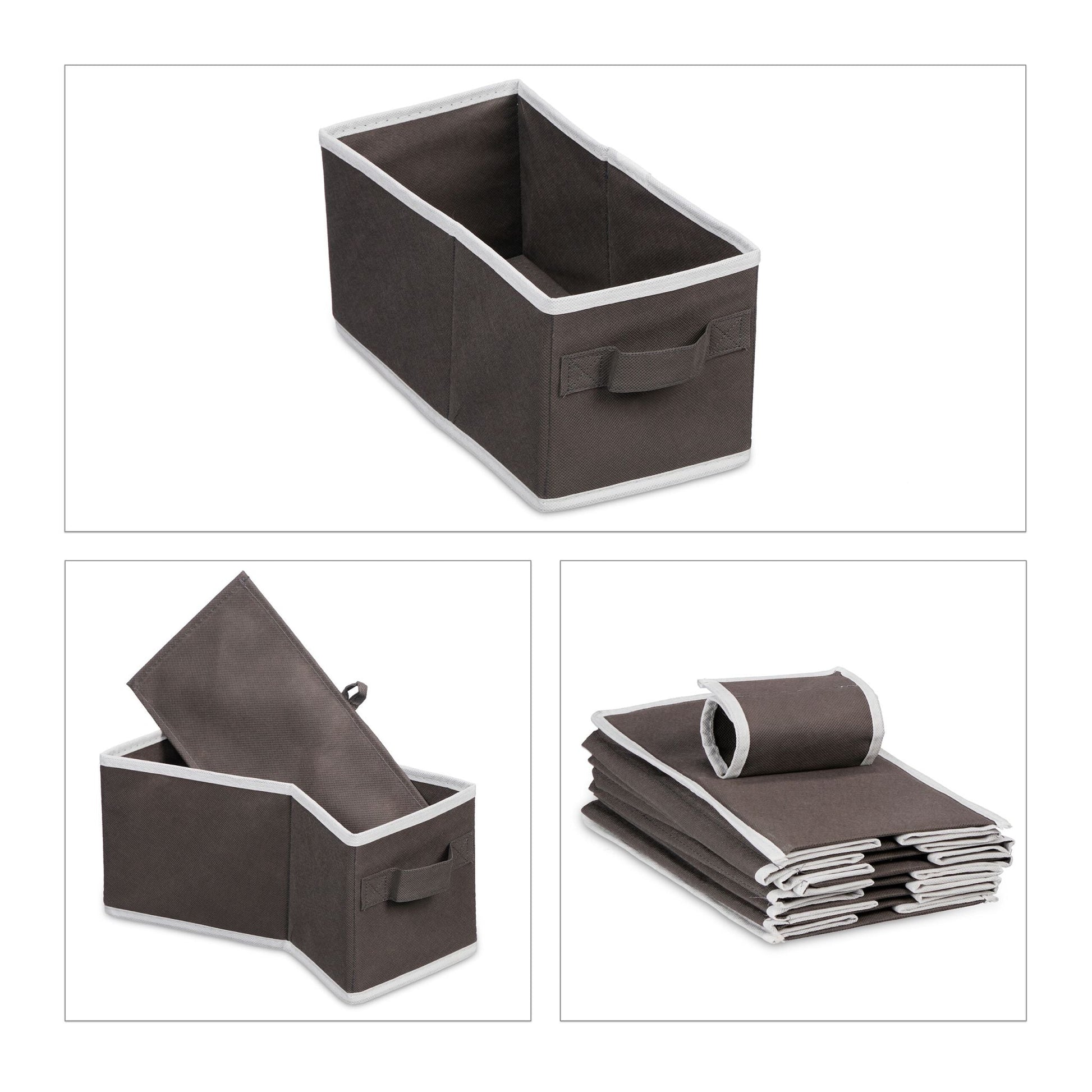 Hängeregal Kleiderschrank 7 Fächer Anthrazit-Weiss von Relaxdays