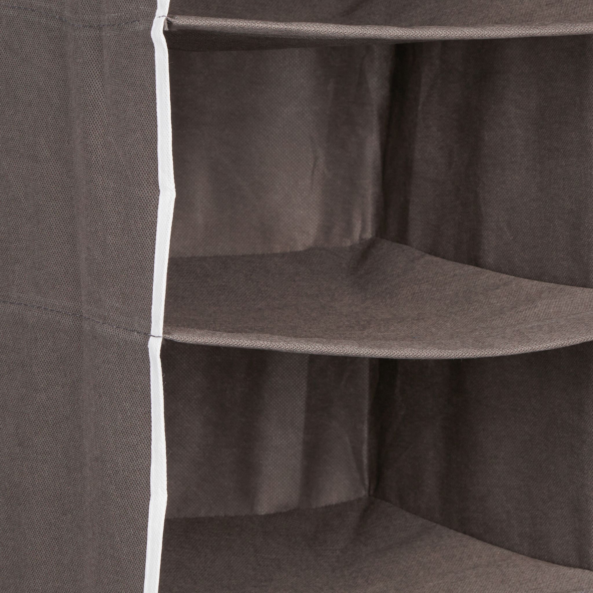 Hängeregal Kleiderschrank 6 Fächer Anthrazit-Weiss von Relaxdays
