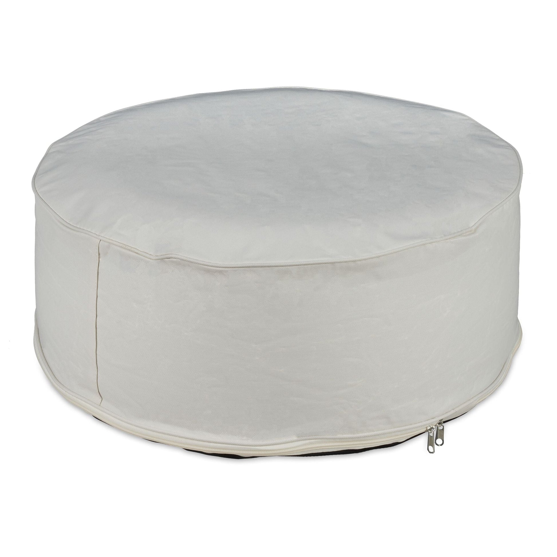 Aufblasbarer Hocker in Creme Creme von Relaxdays