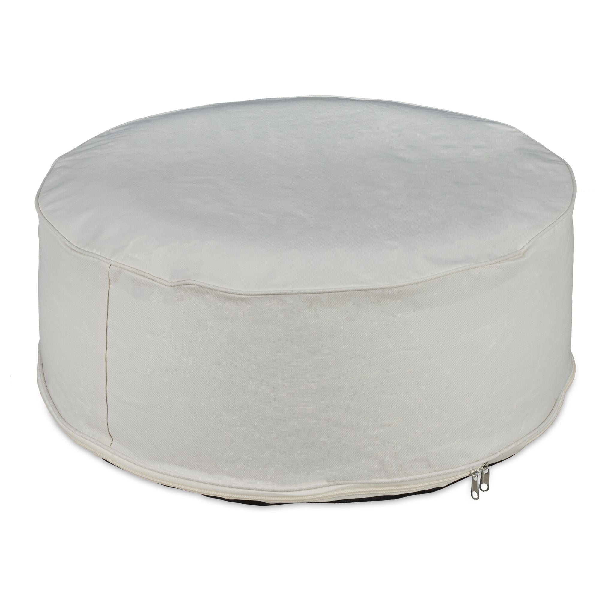 Aufblasbarer Hocker in Creme Creme von Relaxdays