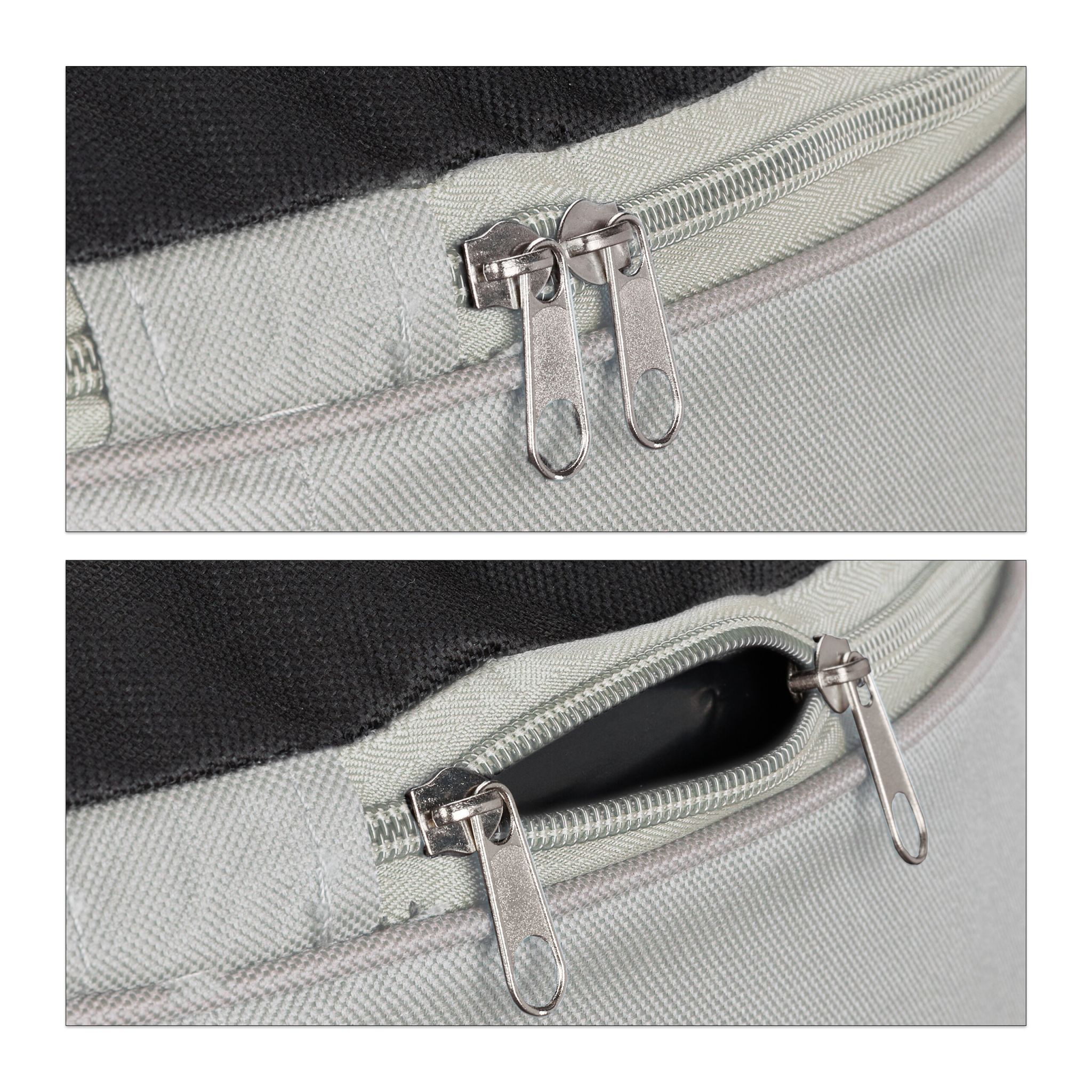 Aufblasbarer Hocker in Creme Creme von Relaxdays