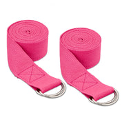 Yogagurte 2er-Set Pink von Relaxdays