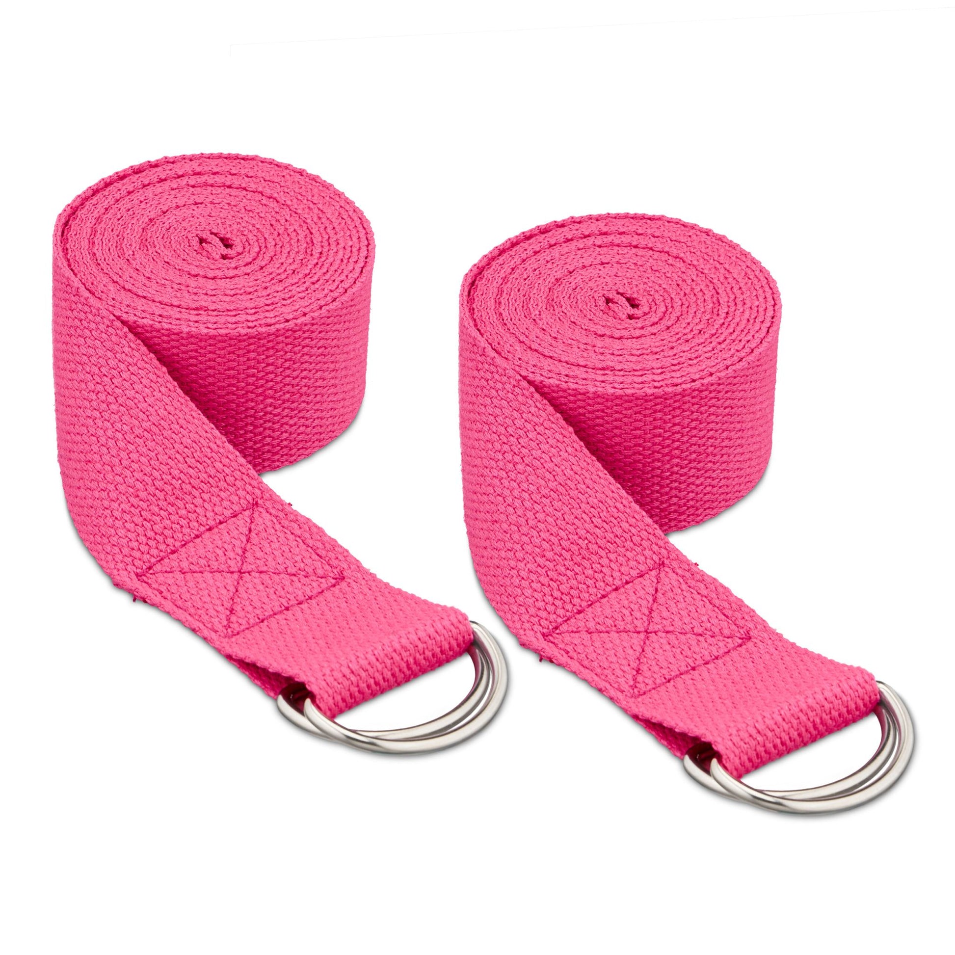 Yogagurte 2er-Set Pink von Relaxdays