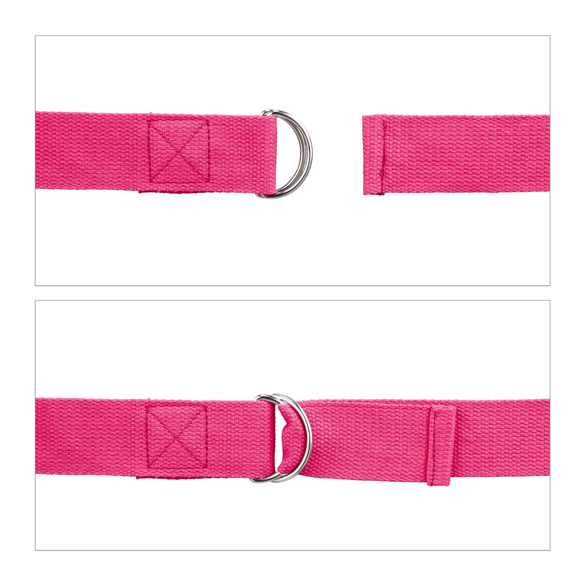Yogagurte 2er-Set Pink von Relaxdays