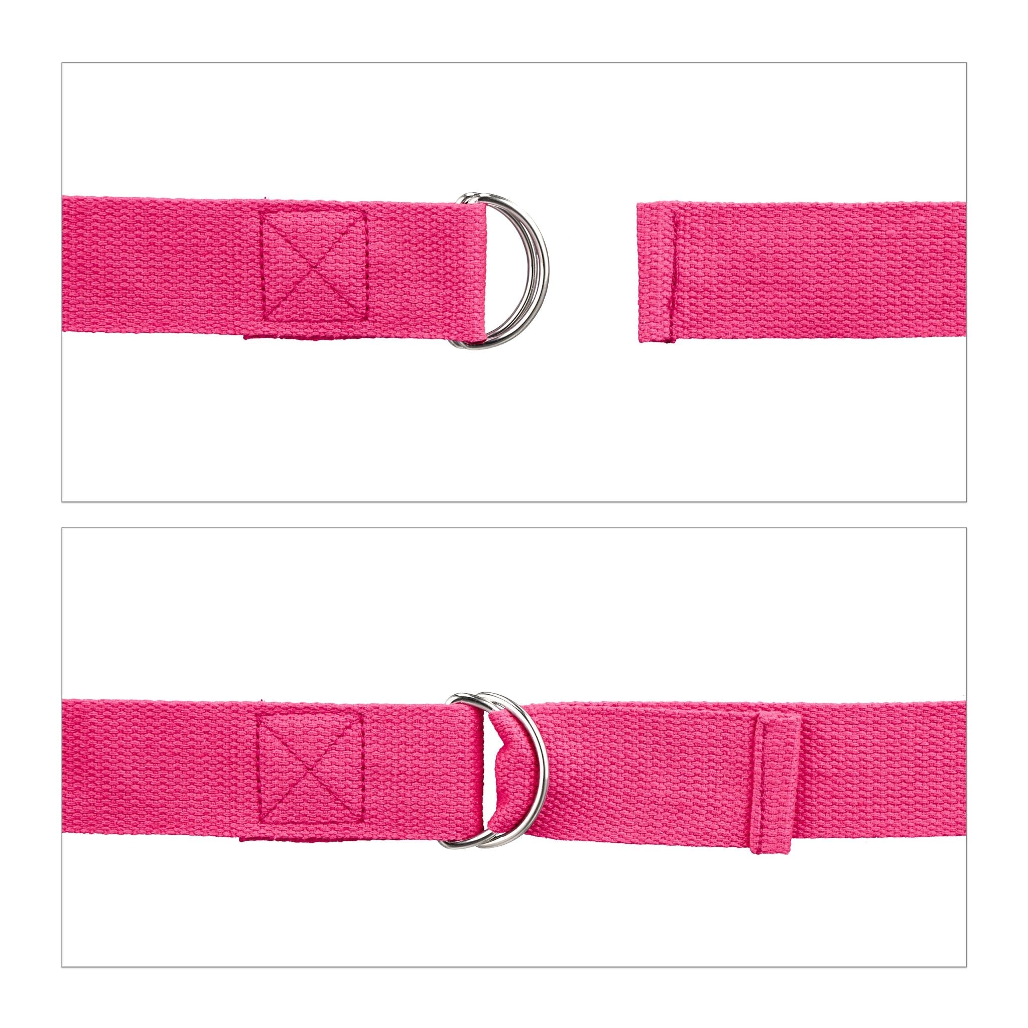 Yogagurte 2er-Set Pink von Relaxdays