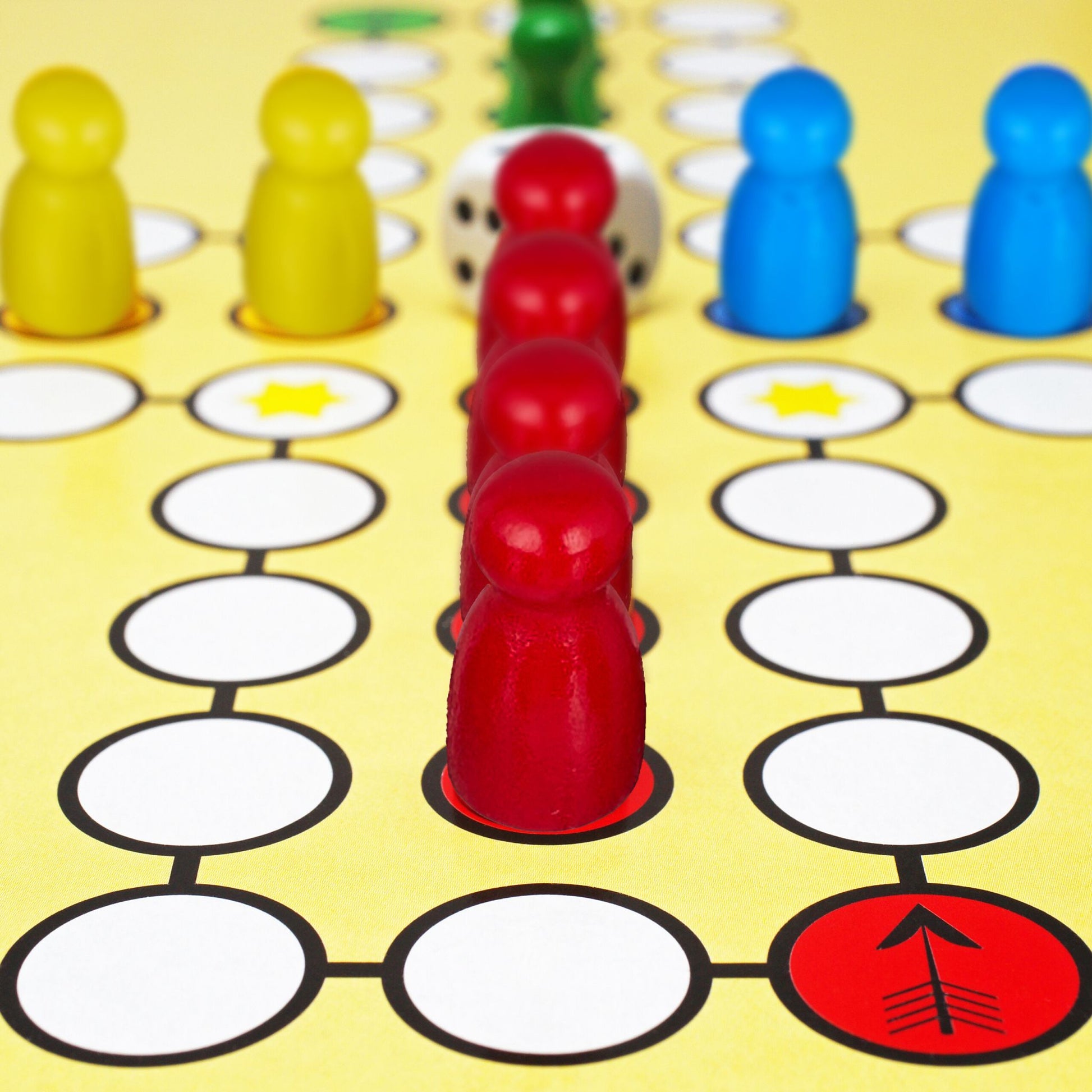 Spielfiguren für Brettspiele 160er-Set Blau-Grün-Rot von Relaxdays