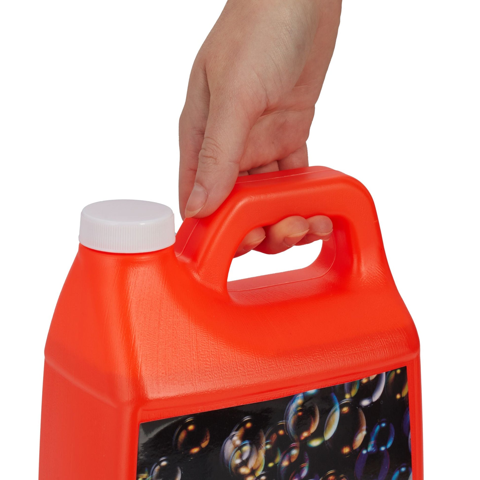 Seifenblasen Nachfüllkanister 2L Orange-Schwarz von Relaxdays