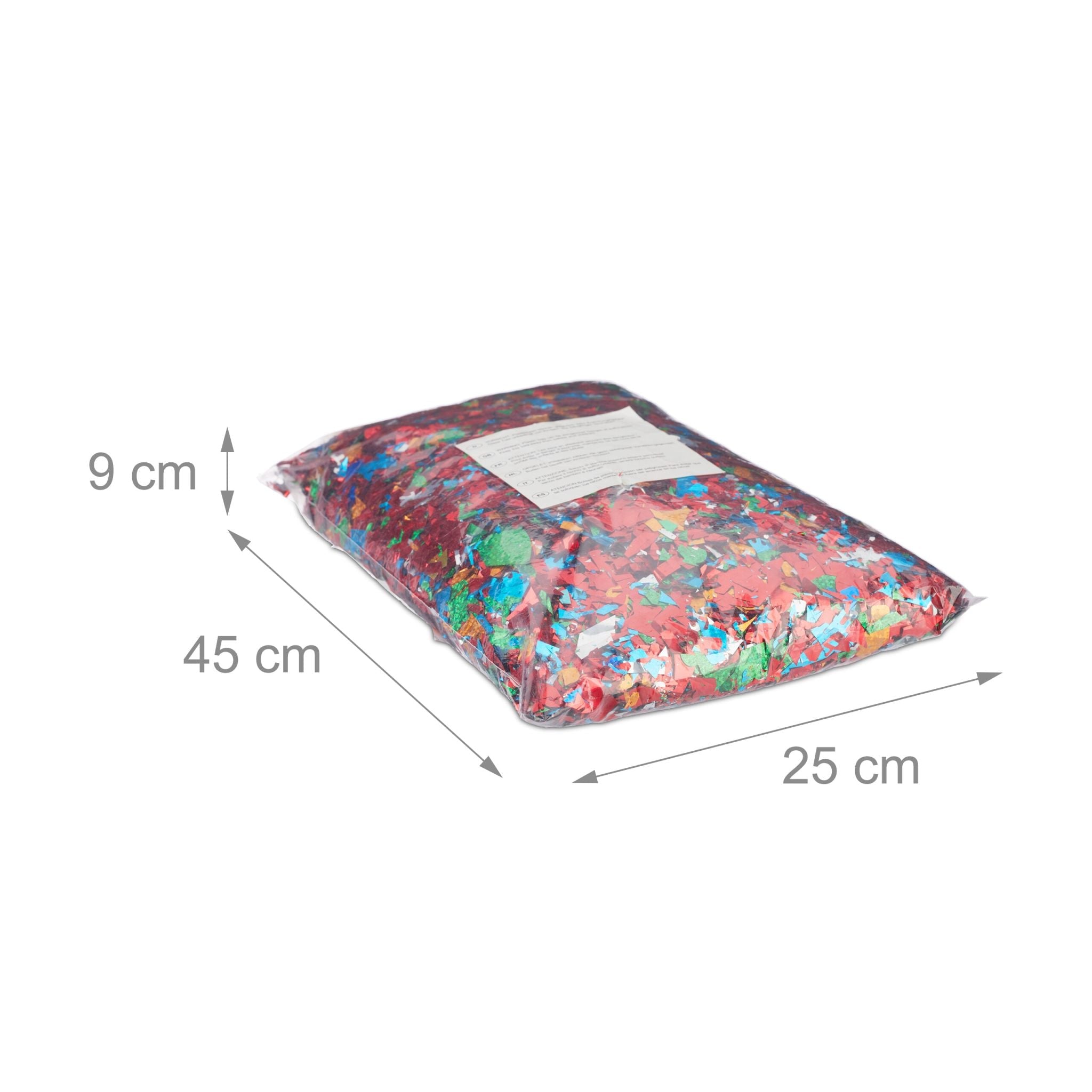 Konfetti Glitzer 1kg Blau-Grün-Rot von Relaxdays