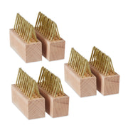 Fugenbürste Unkraut 6er-Set Gold-Hellbraun von Relaxdays