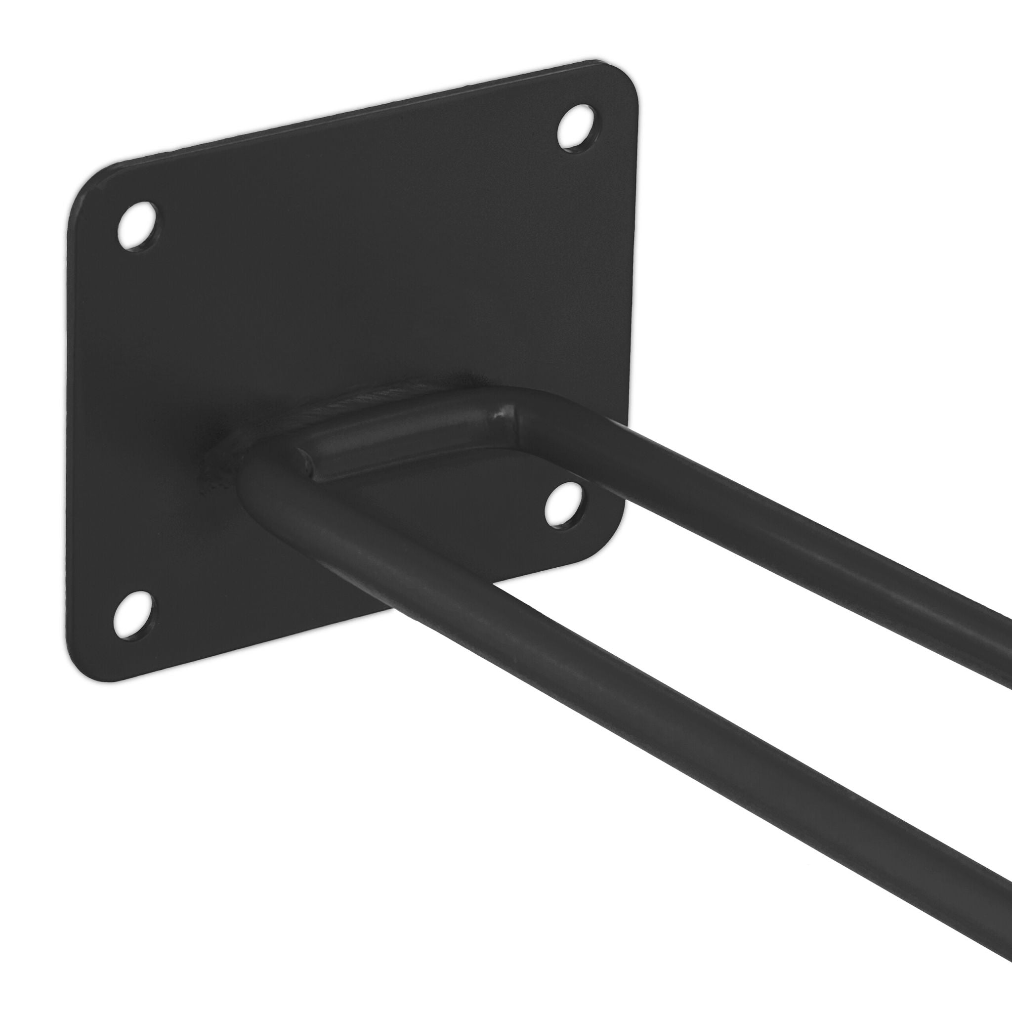 Gerätehalter Stahl 3er-Set Schwarz von Relaxdays